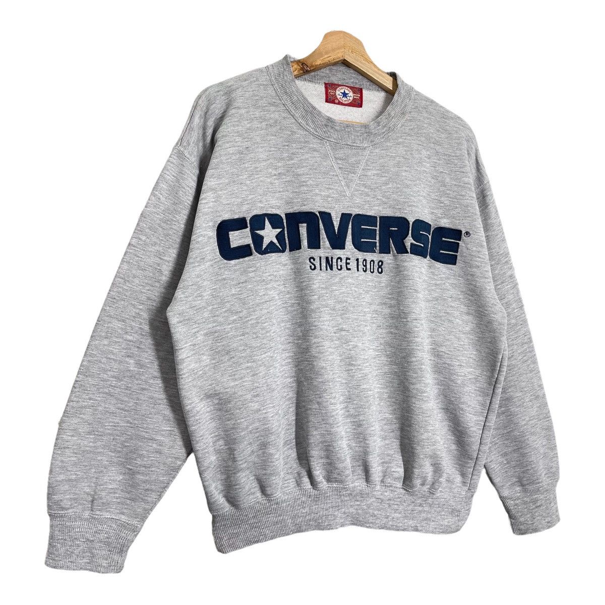 Converse × Vintage Vintage 90s Converse Crewneck Sweatshirt Size M Size US M / EU 48-50 / 2 - 2 Thumbnail
