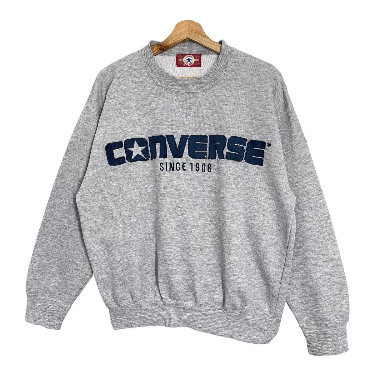Converse × Vintage Vintage 90s Converse Crewneck Sweatshirt Size M Size US M / EU 48-50 / 2 - 3 Thumbnail