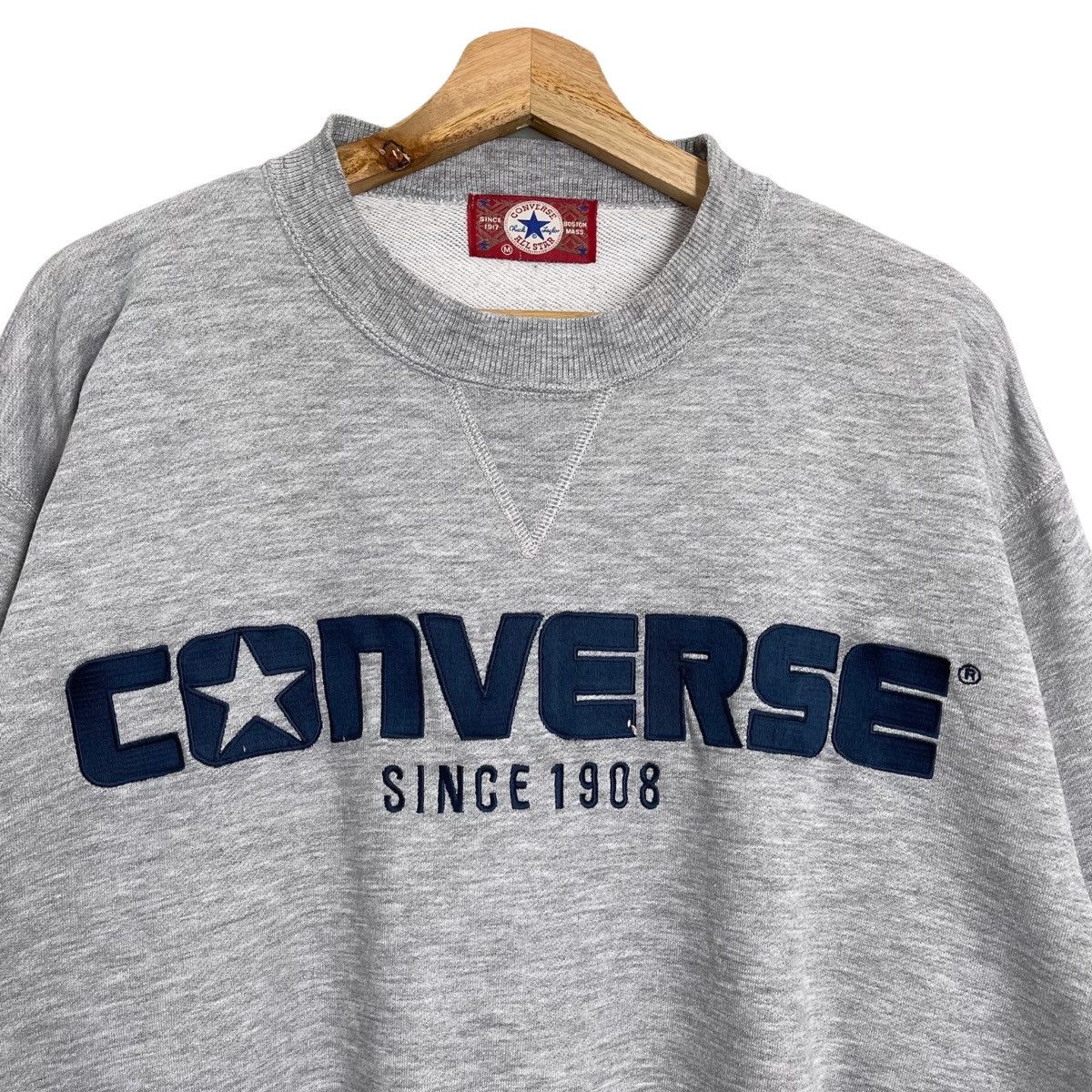 Converse × Vintage Vintage 90s Converse Crewneck Sweatshirt Size M Size US M / EU 48-50 / 2 - 4 Thumbnail