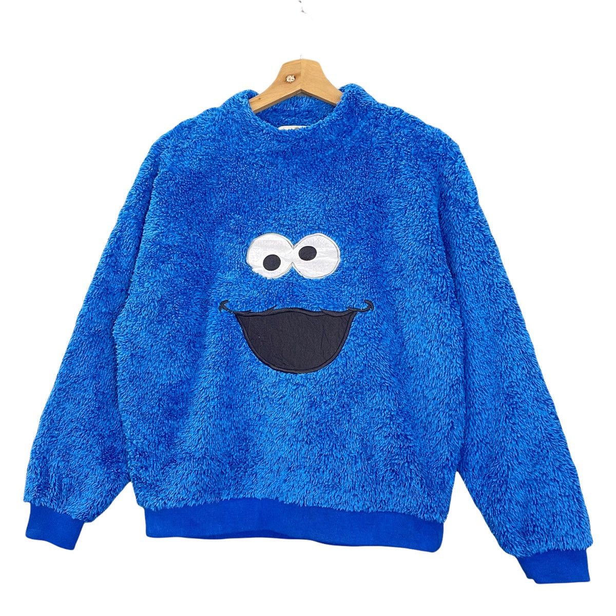 Cartoon Network Sesame Street Big Logo Embroidered Crewneck Fleece Size M Size US M / EU 48-50 / 2 - 3 Thumbnail