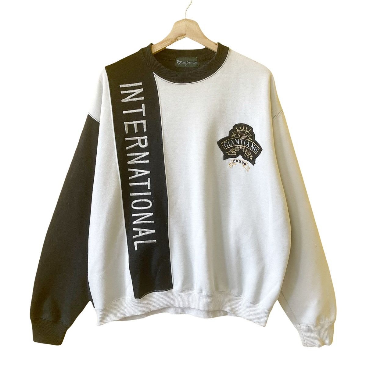 Designer Vintage Cozzo Giantiano Big Logo Crewneck Sweatshirt Size L Size US M / EU 48-50 / 2 - 1 Thumbnail