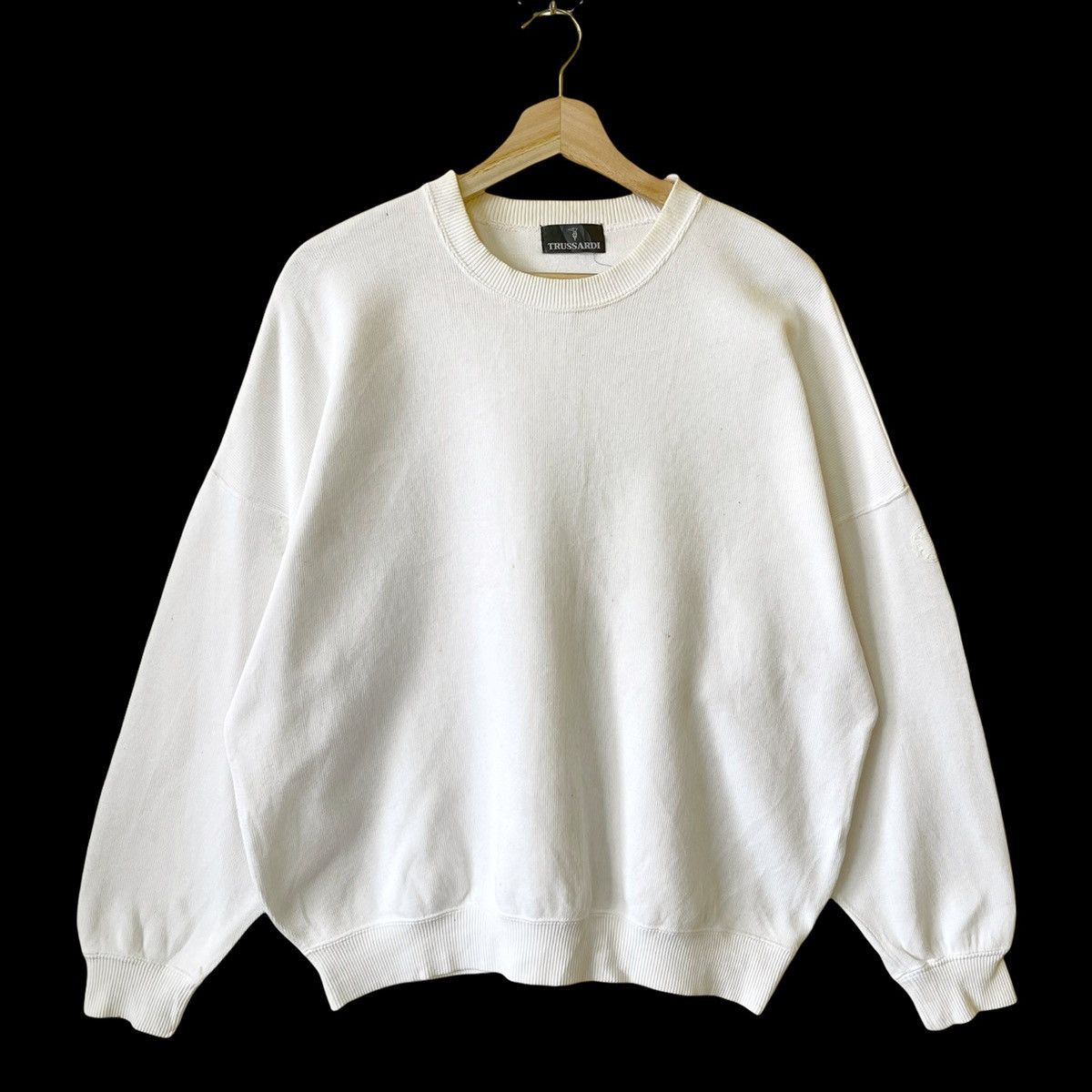 Trussardi Vintage Trussardi Printed Big Back Logo Sweatshirt Size M Size US M / EU 48-50 / 2 - 3 Thumbnail