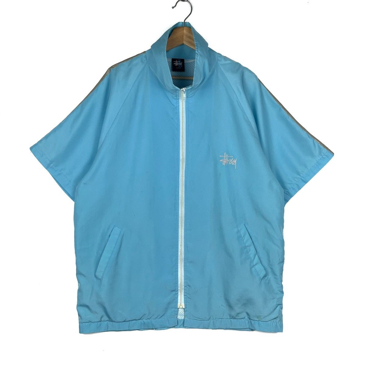 Stussy × Vintage Stussy Embroidered Windbreaker Size US L / EU 52-54 / 3 - 1 Thumbnail