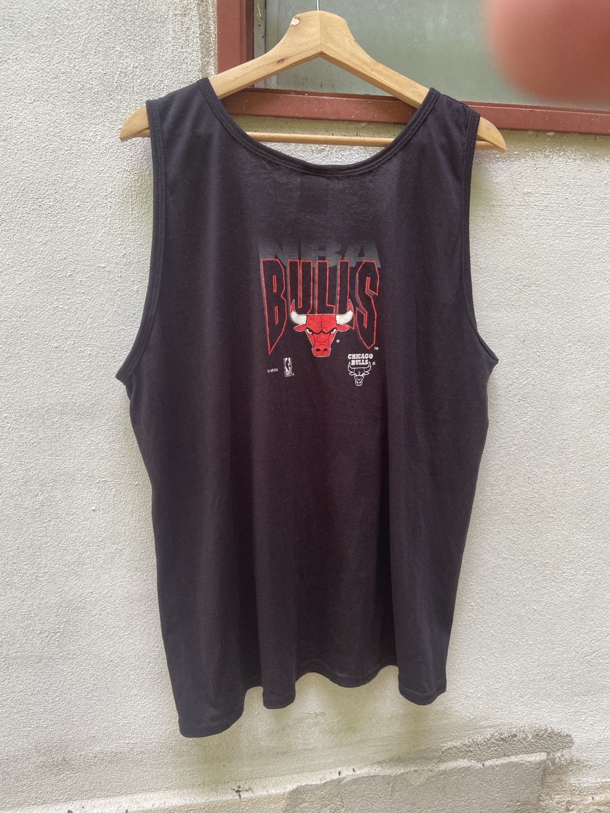 NBA Vintage NBA Chicago Bulls by Aztex Tank Top Made in USA Size US L / EU 52-54 / 3 - 2 Thumbnail