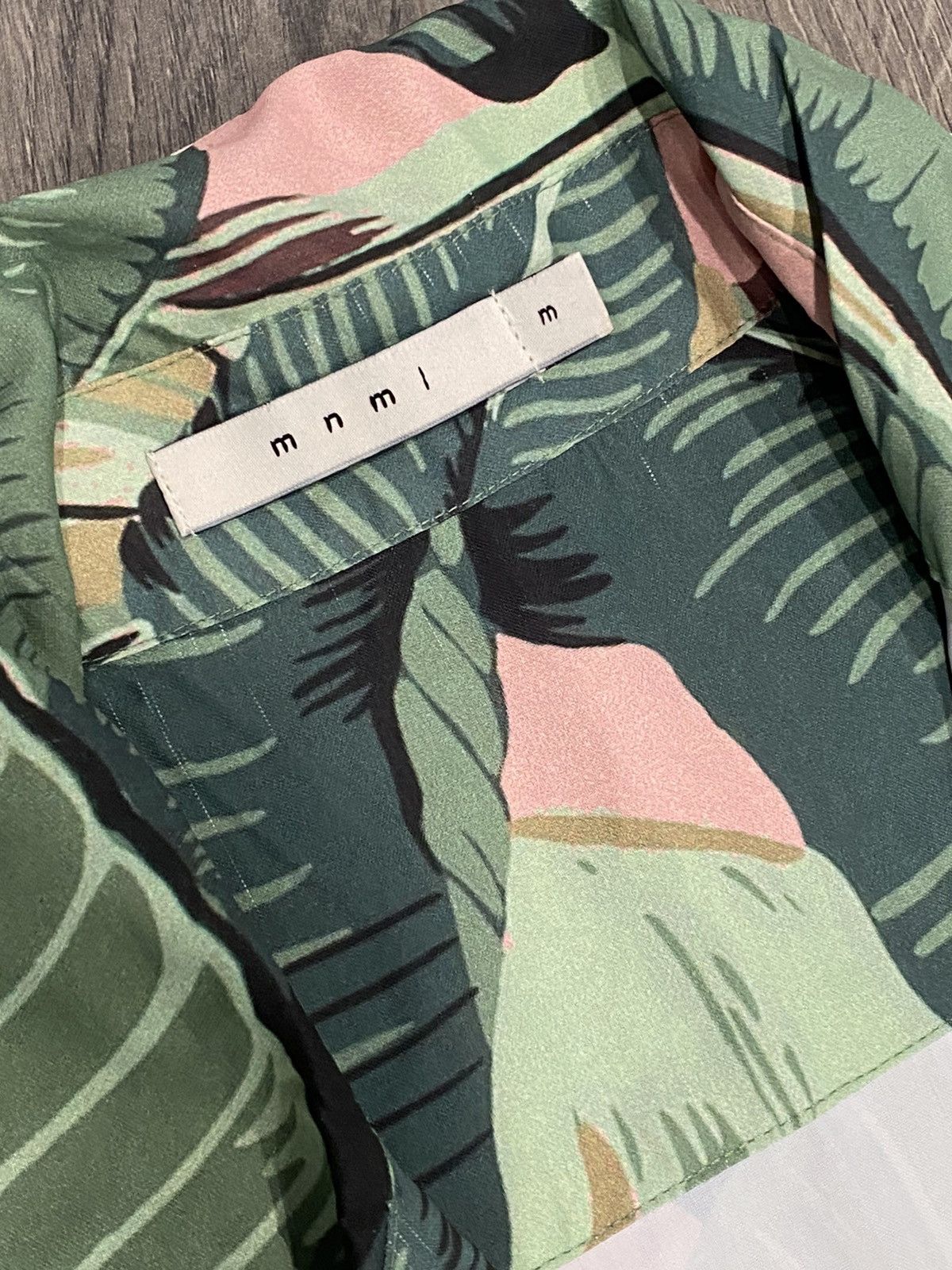 MNML Sliky S/S Button Down Floral Shirt - Green/Pink from mnml.la Size US M / EU 48-50 / 2 - 2 Thumbnail