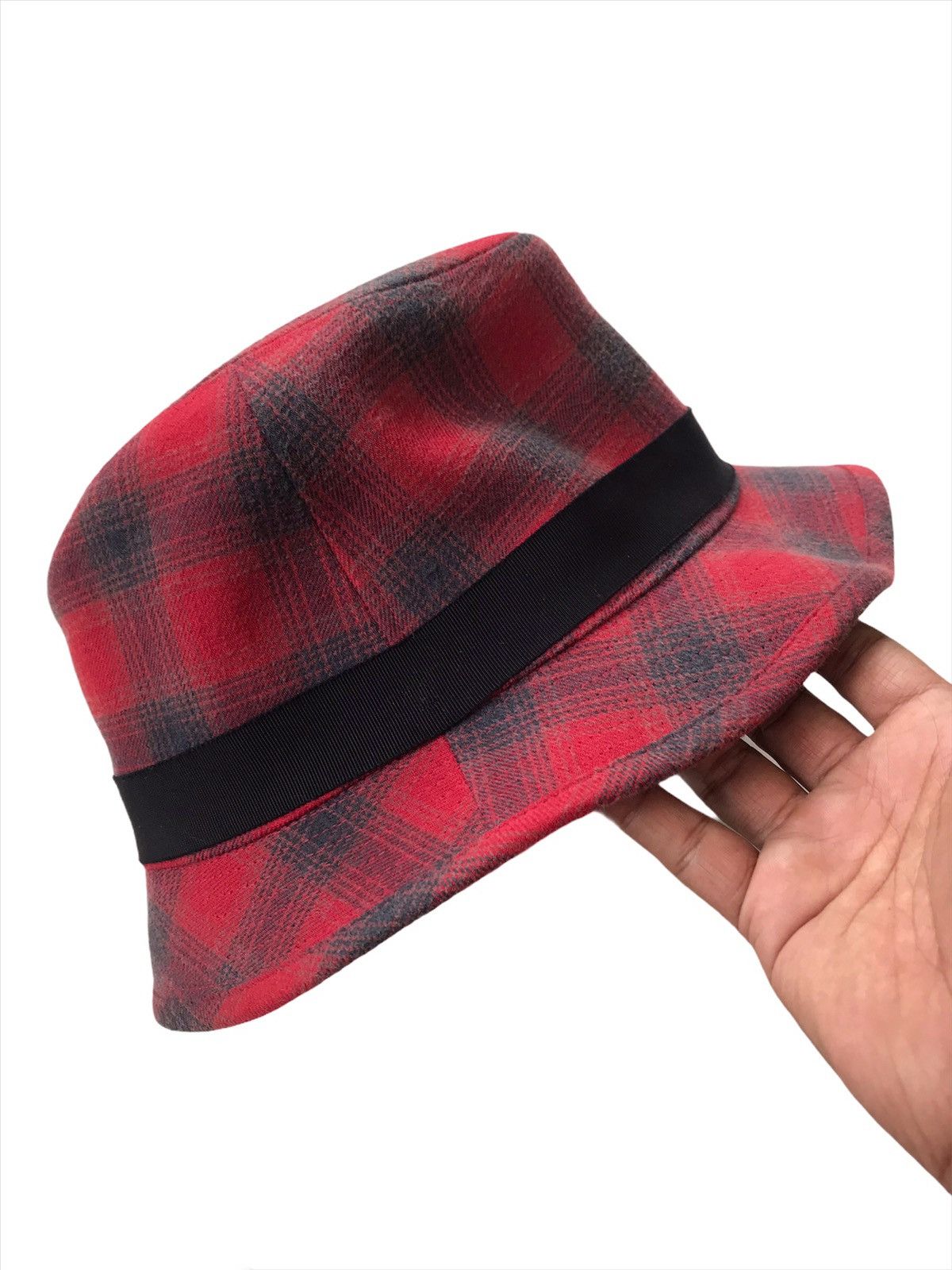 Coeur × Designer × Japanese Brand 💥Coeur Japan Bucket Hat Red Tartan Size ONE SIZE - 2 Thumbnail