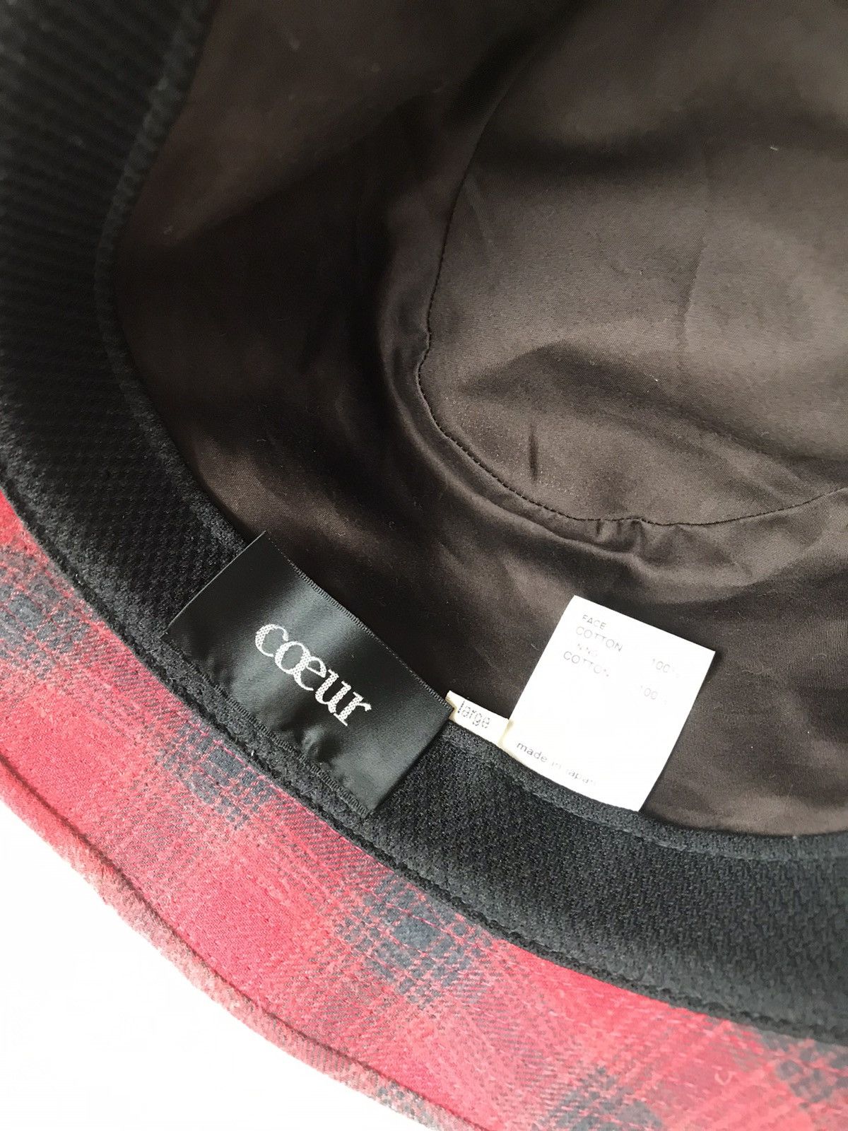 Coeur × Designer × Japanese Brand 💥Coeur Japan Bucket Hat Red Tartan Size ONE SIZE - 5 Thumbnail