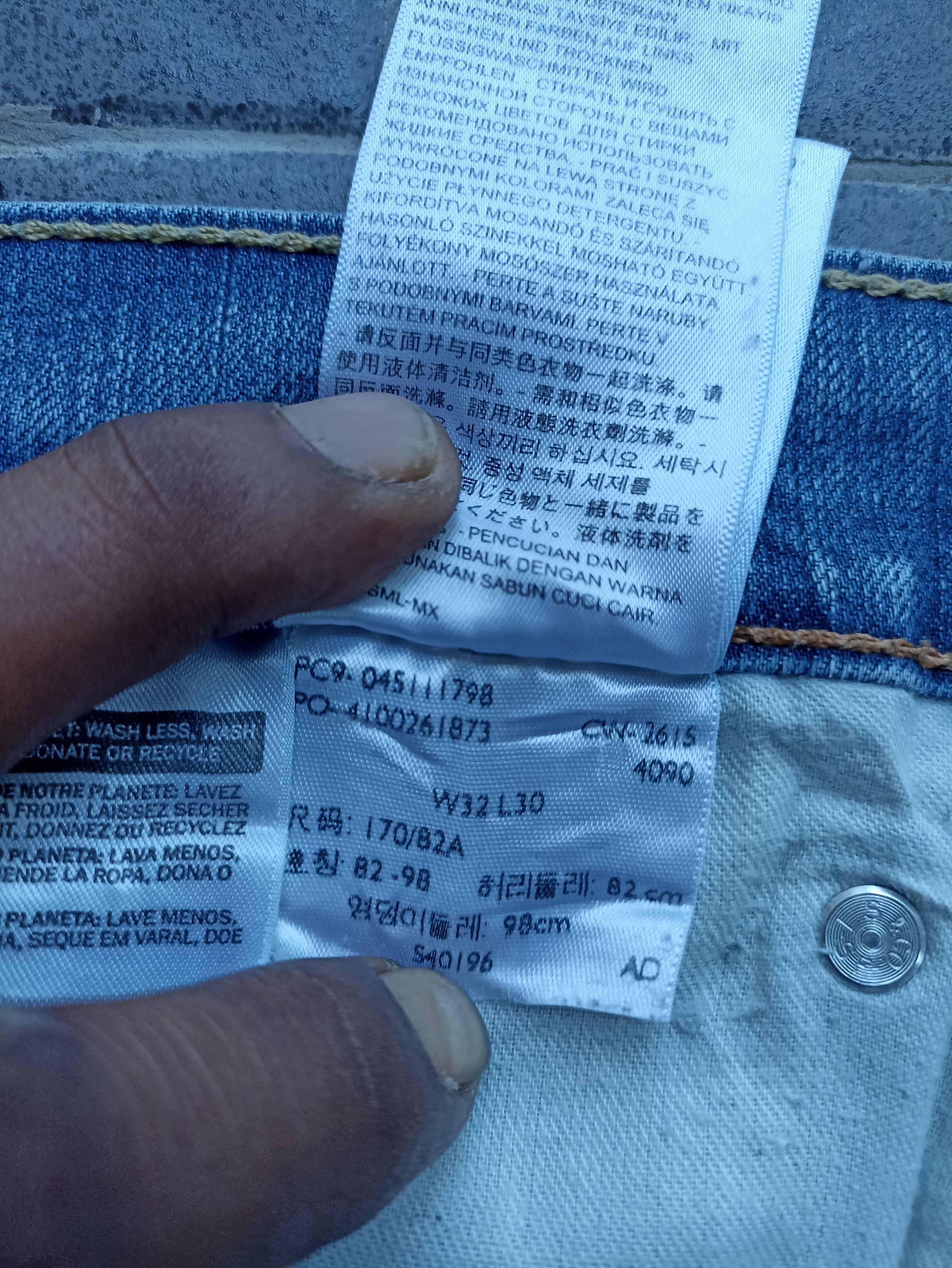 Jean × Levi's × Vintage Vintage Levis 511 Blue Wash Jeans - J180 Size US 32 / EU 48 - 5 Thumbnail