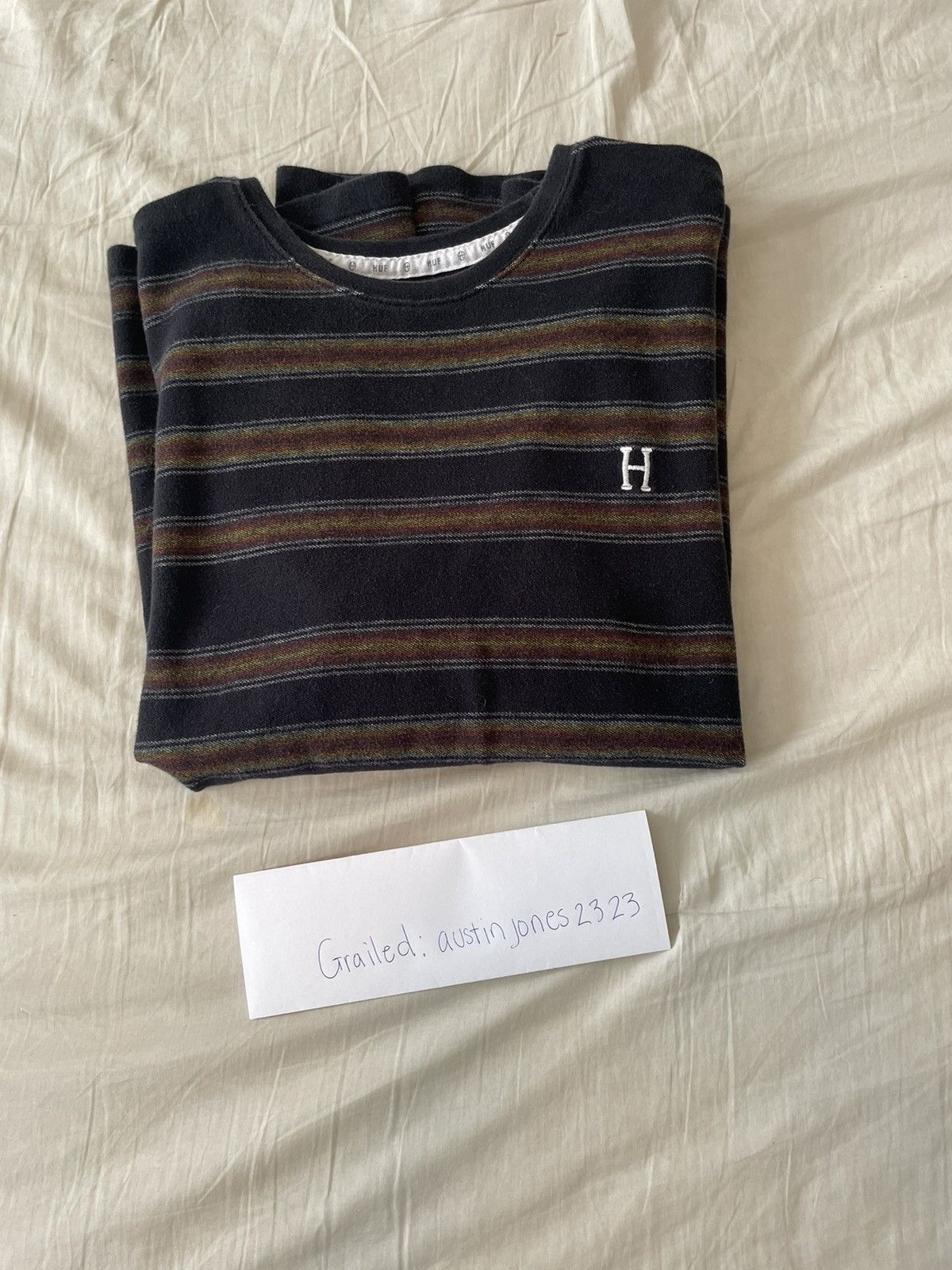 Huf HUF multicolor striped shirt Size US L / EU 52-54 / 3 - 1 Thumbnail