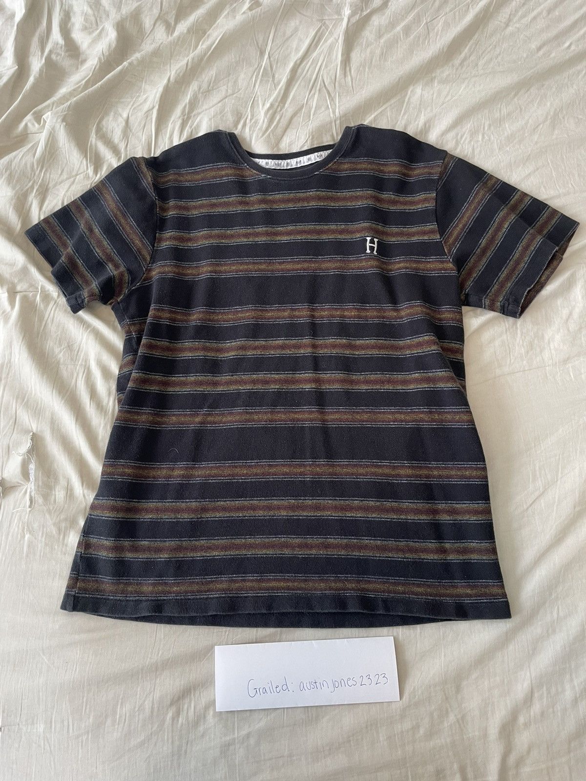 Huf HUF multicolor striped shirt Size US L / EU 52-54 / 3 - 3 Thumbnail