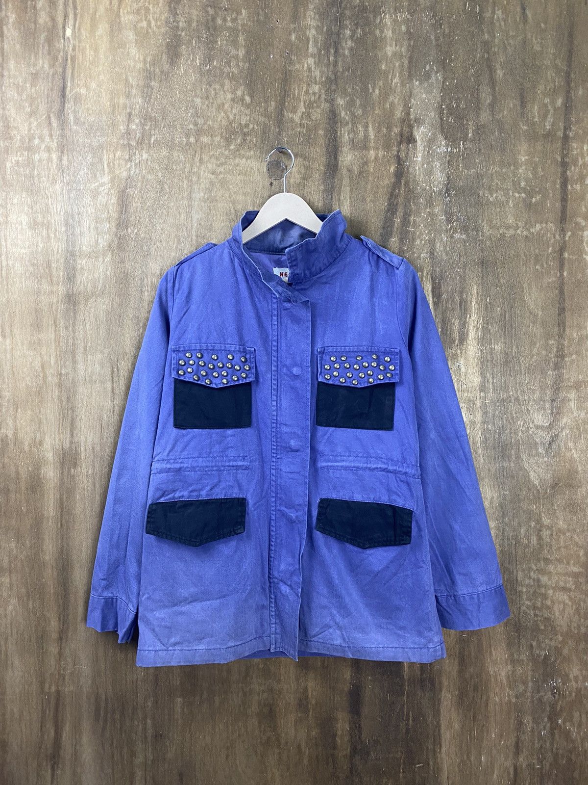 Japanese Brand Neemax purple multipocket Light Jacket #3623 Size US M / EU 48-50 / 2 - 1 Thumbnail