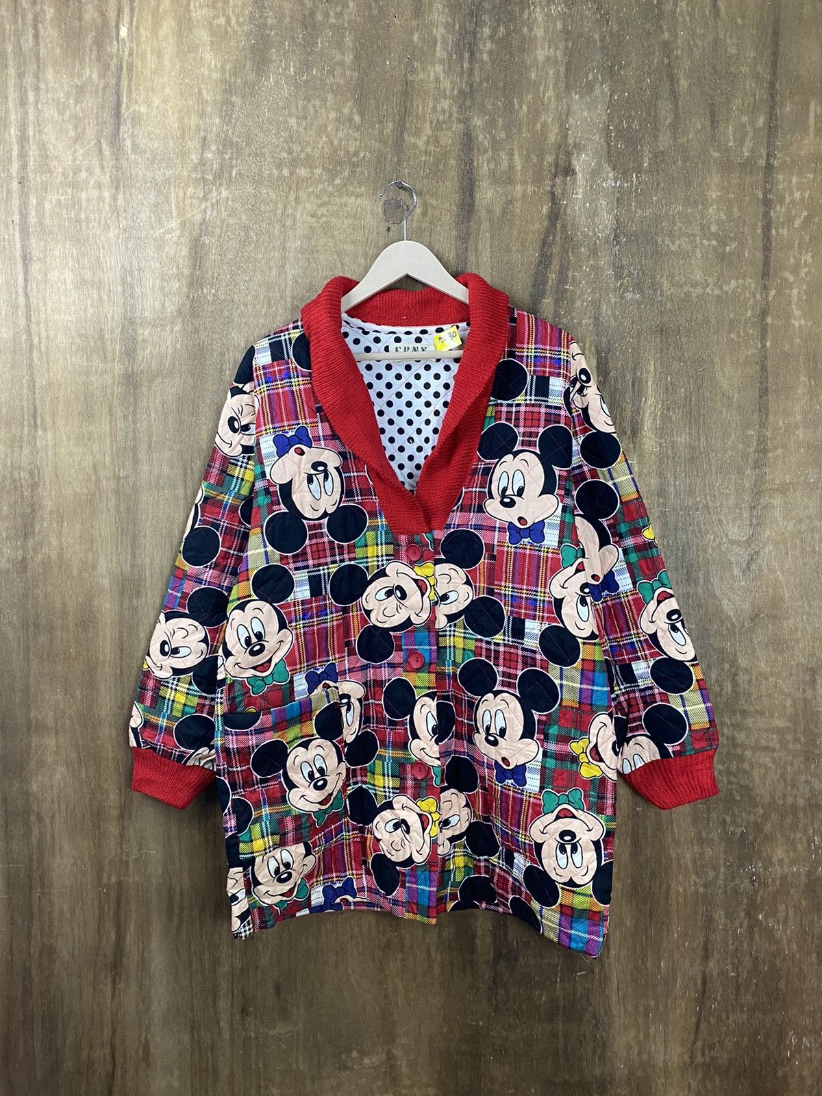 Disney Erny Walt Disney Mickey Mouse vintage cardigan #3630 Size US L / EU 52-54 / 3 - 1 Thumbnail