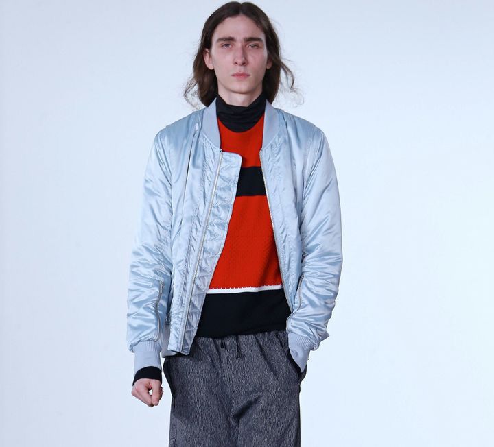 Tim Coppens TIM COPPENS: Rare Icy Blue Satin Bomber, Vintage Size US M / EU 48-50 / 2 - 1 Thumbnail