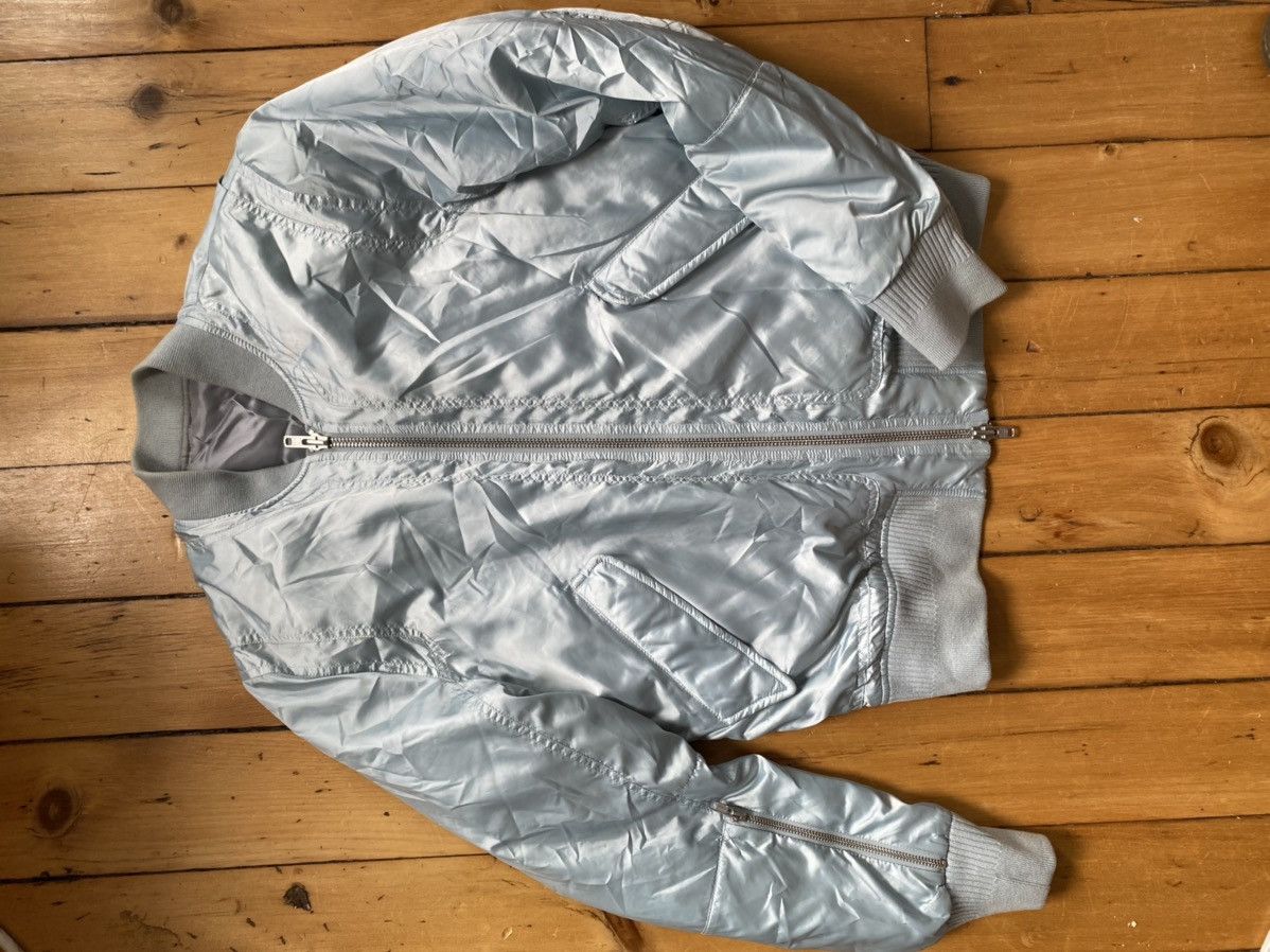Tim Coppens TIM COPPENS: Rare Icy Blue Satin Bomber, Vintage Size US M / EU 48-50 / 2 - 2 Thumbnail