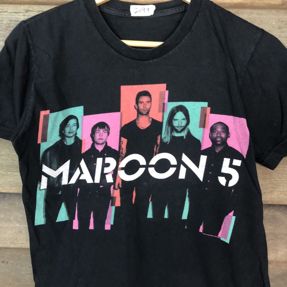 Band Tees DLL Maroon 5 band tee Black #2097 Size US S / EU 44-46 / 1 - 4 Thumbnail