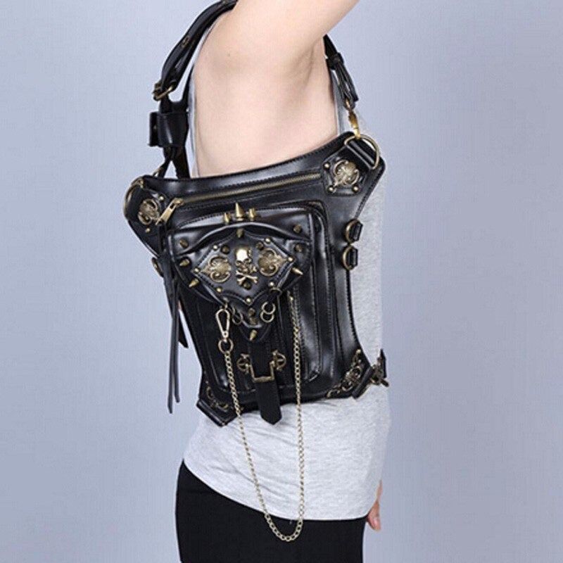 Other Pu Leather Victorian Style Leg Thigh Holster Bag Waist Bag Size ONE SIZE - 4 Thumbnail