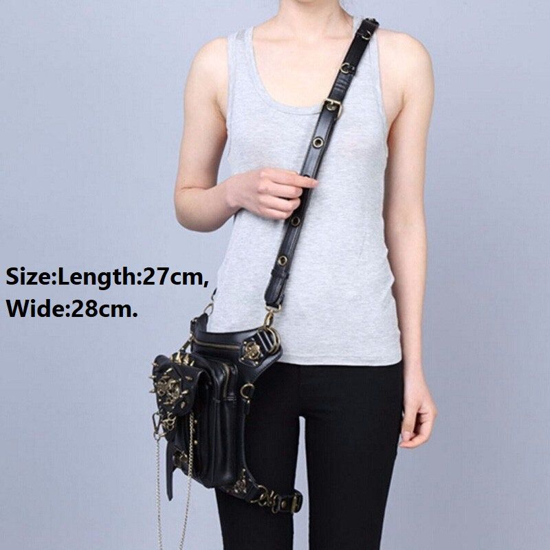 Other Pu Leather Victorian Style Leg Thigh Holster Bag Waist Bag Size ONE SIZE - 2 Thumbnail