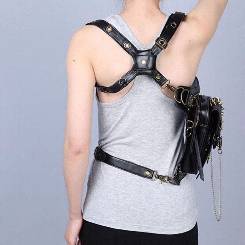 Other Pu Leather Victorian Style Leg Thigh Holster Bag Waist Bag Size ONE SIZE - 6 Thumbnail