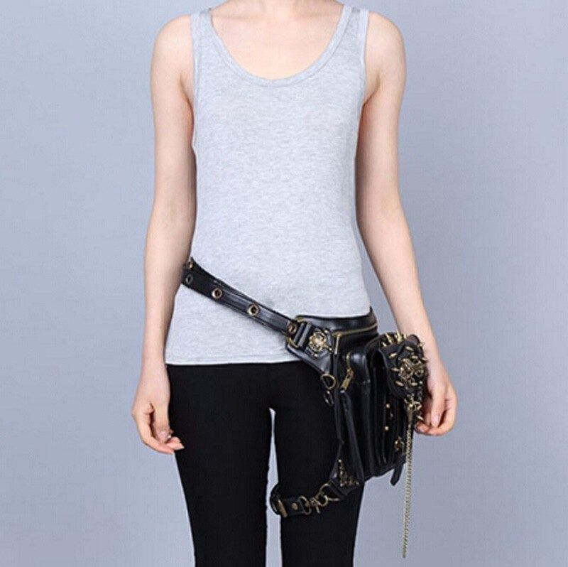 Other Pu Leather Victorian Style Leg Thigh Holster Bag Waist Bag Size ONE SIZE - 5 Thumbnail