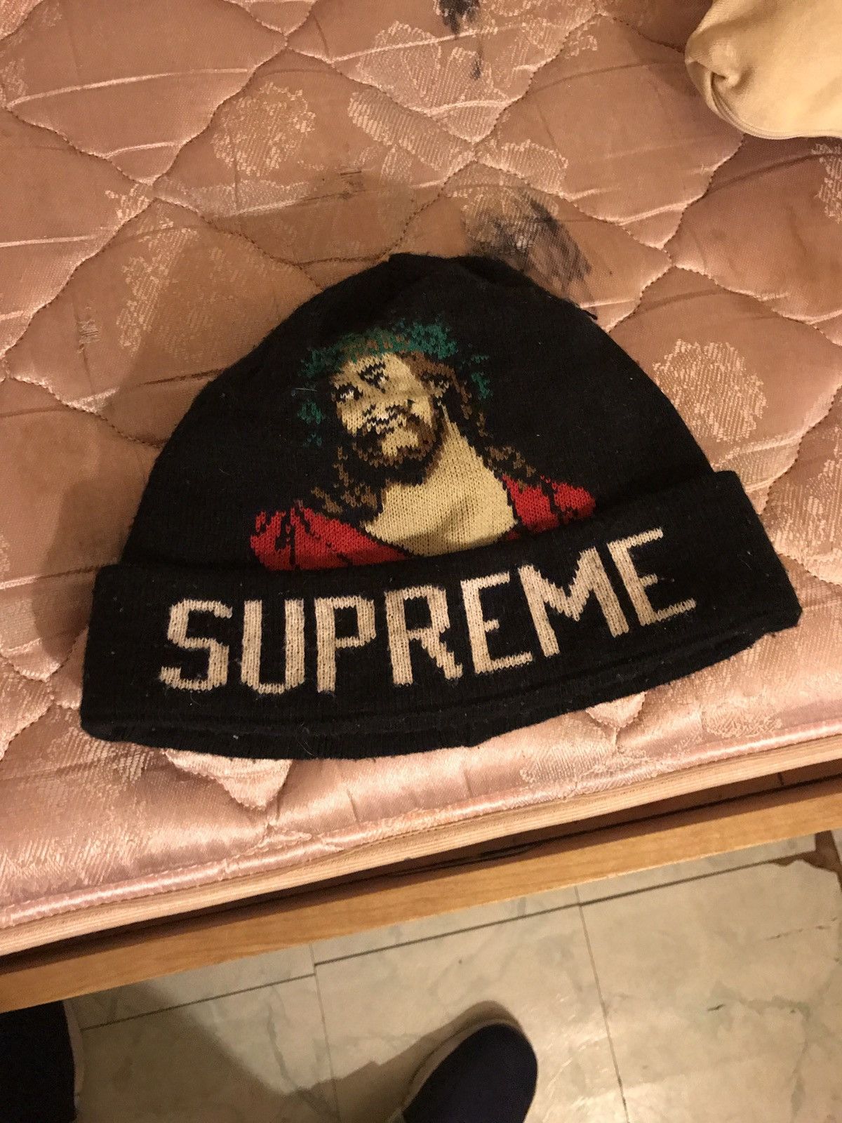 Supreme jesus beanie on sale