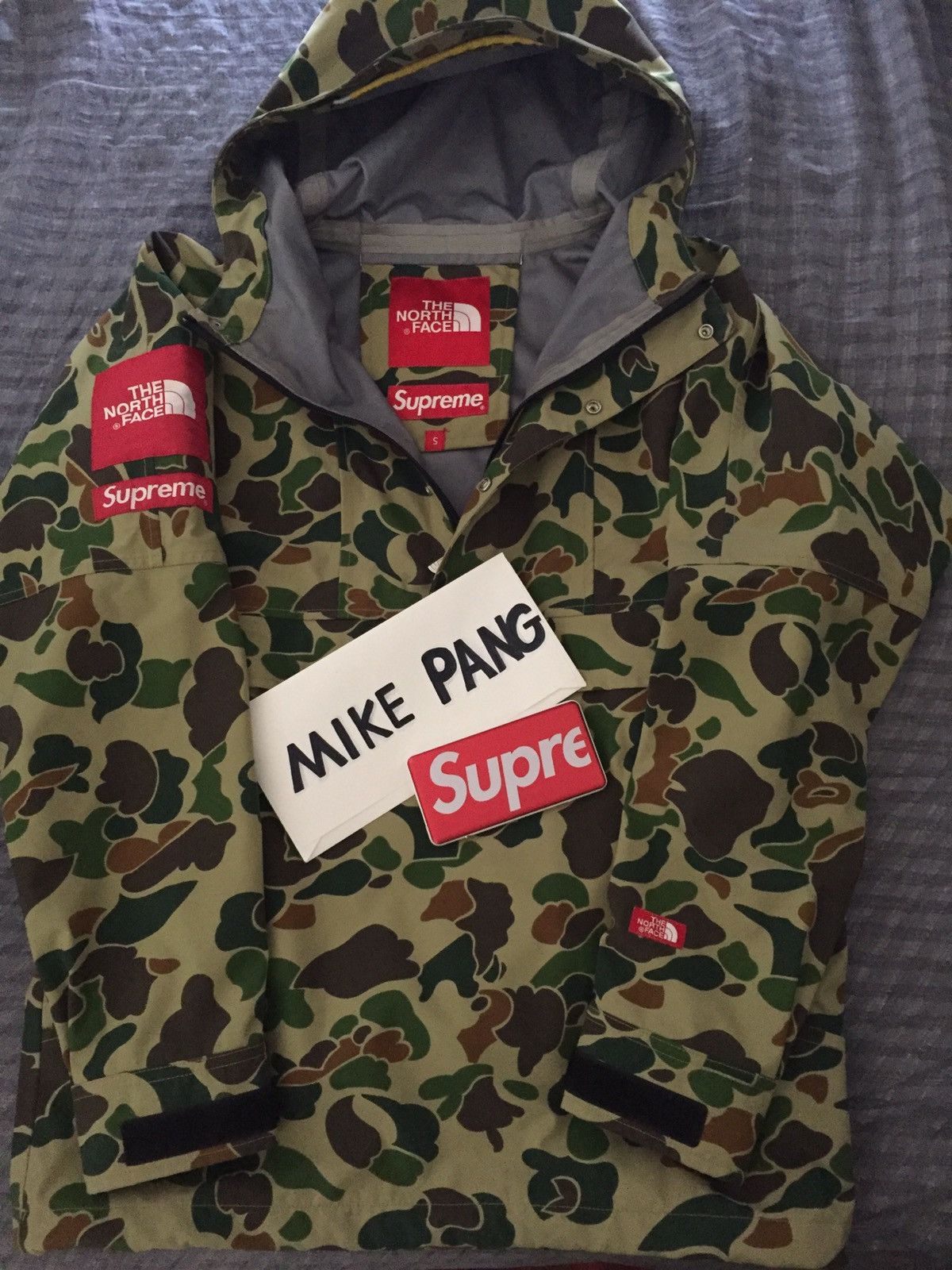 supreme north face camo jacket