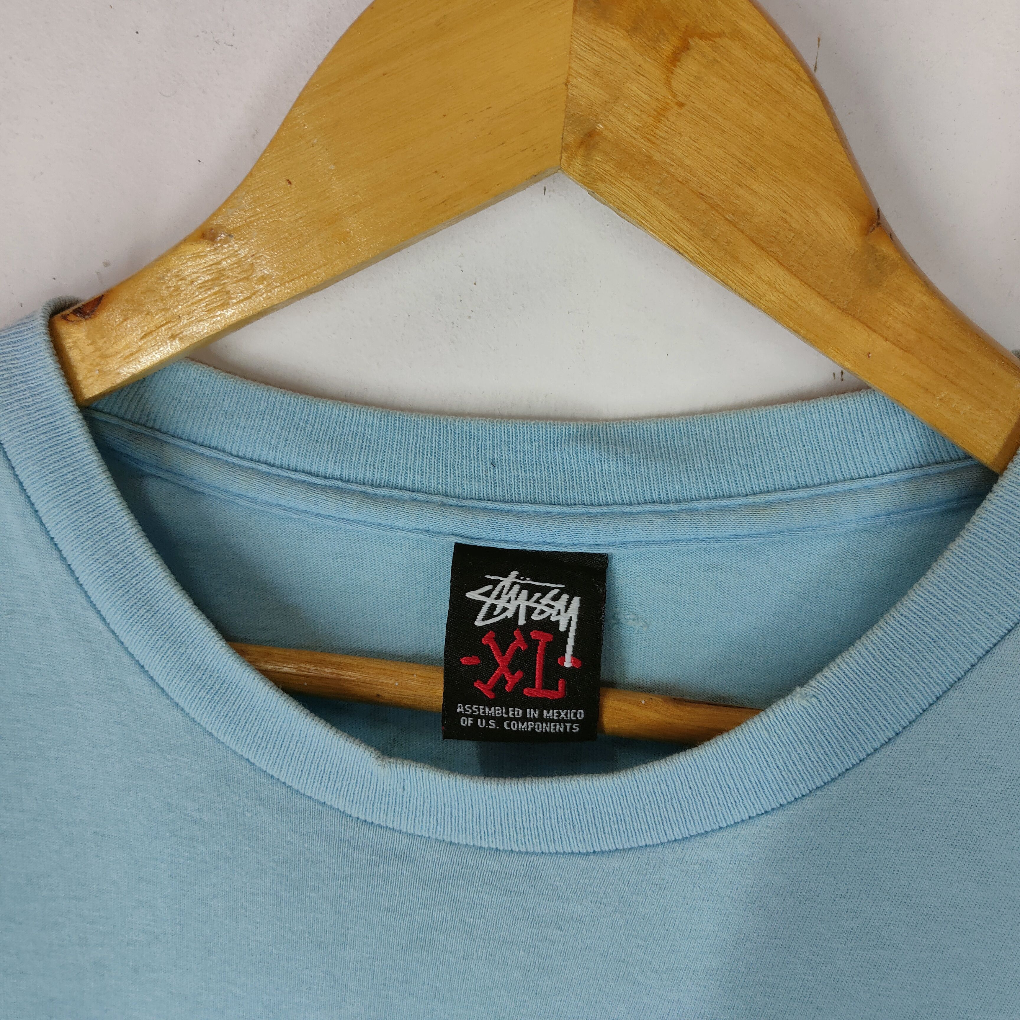 Stussy Vintage STUSSY TRIBE SKULL Big Logo Skeleton Shirt Size US L / EU 52-54 / 3 - 4 Thumbnail