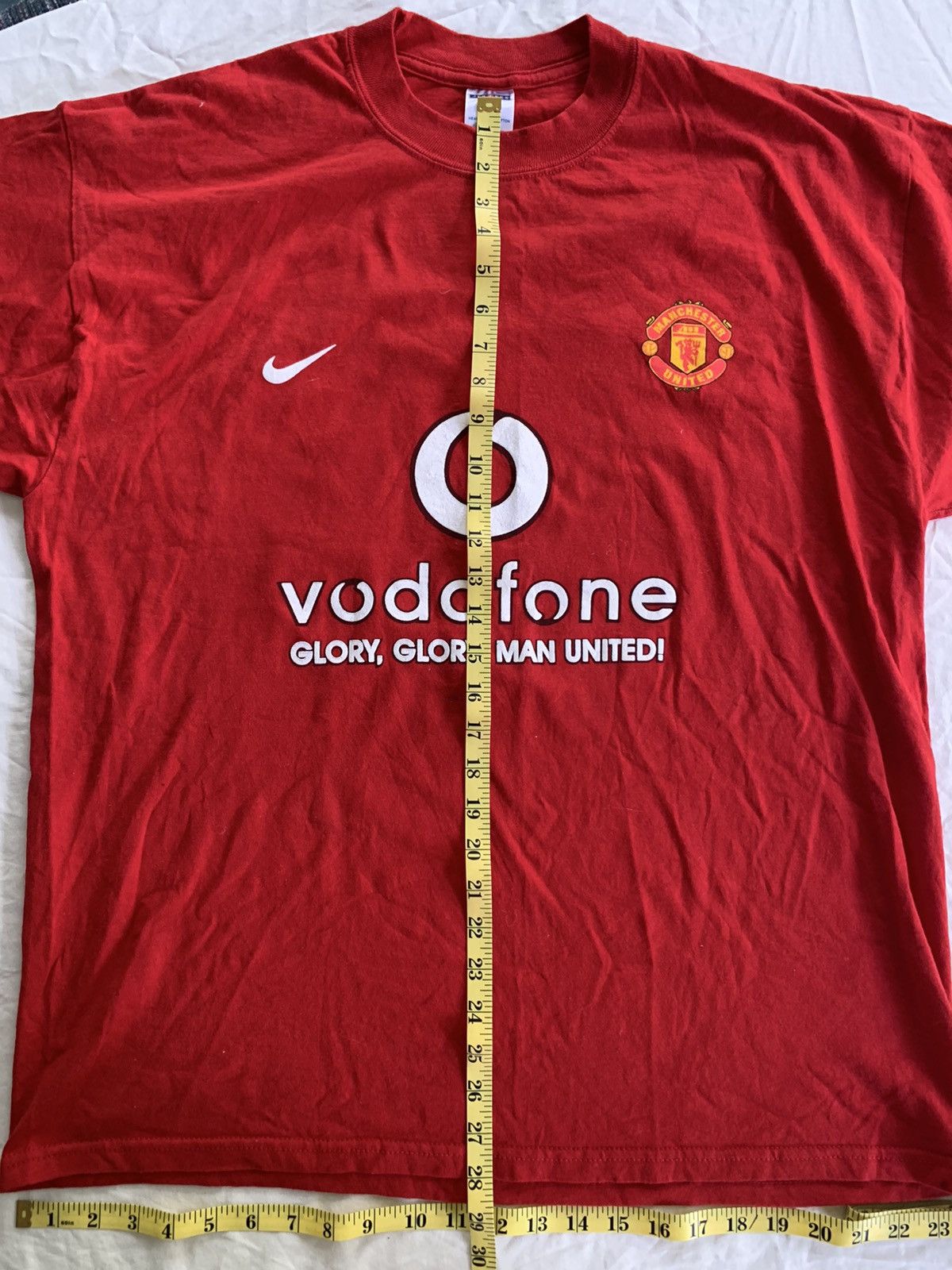 Jerzees Vintage 2004 Manchester United U.S. Tour T-shirt Size US XL / EU 56 / 4 - 9 Thumbnail