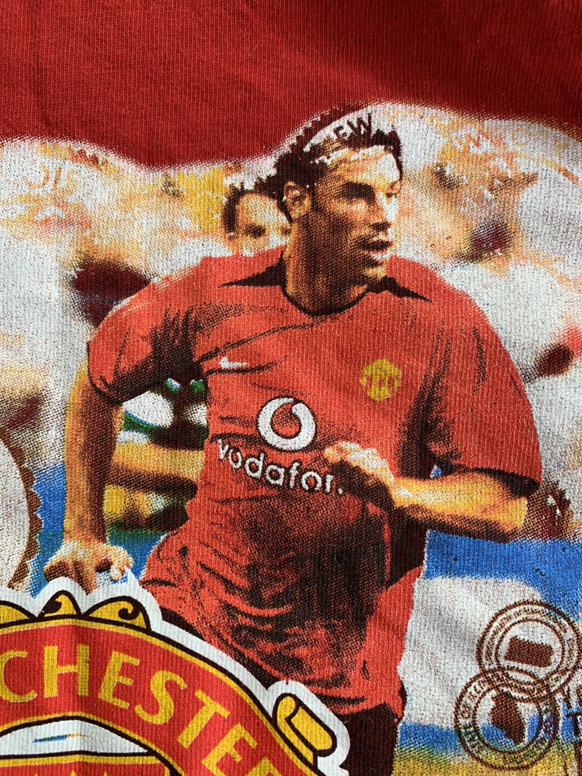 Jerzees Vintage 2004 Manchester United U.S. Tour T-shirt Size US XL / EU 56 / 4 - 3 Thumbnail