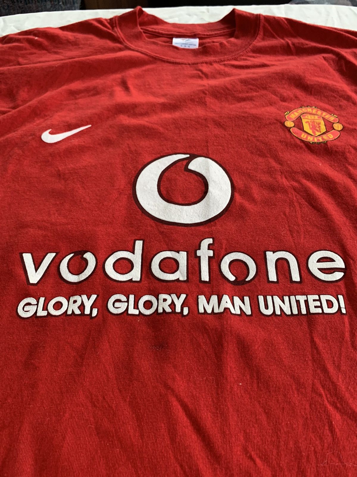 Jerzees Vintage 2004 Manchester United U.S. Tour T-shirt Size US XL / EU 56 / 4 - 7 Thumbnail