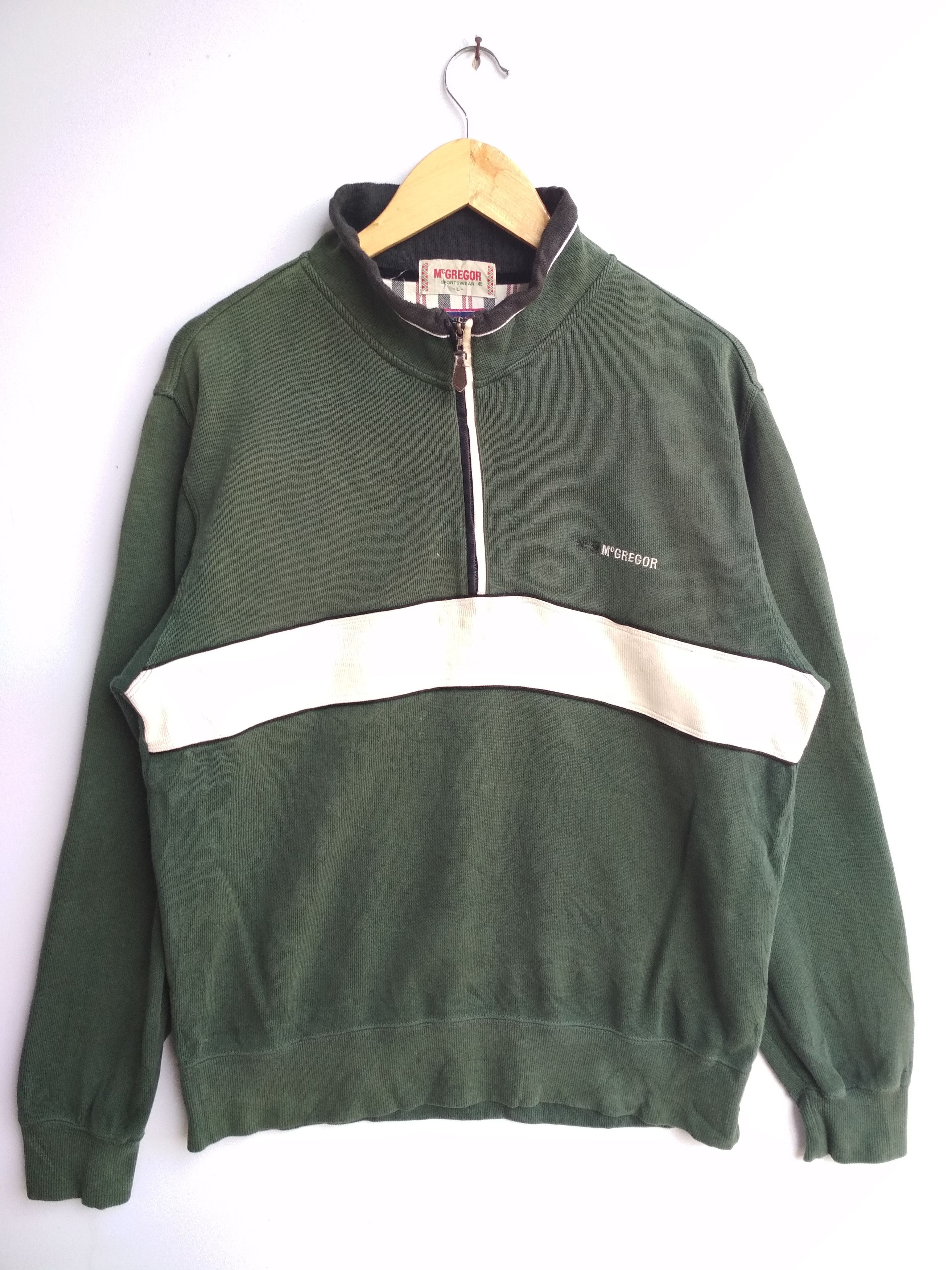 image of Mcgregor Mc Gregor Neck Zipper Sweatshirt, Men's (Size Large)