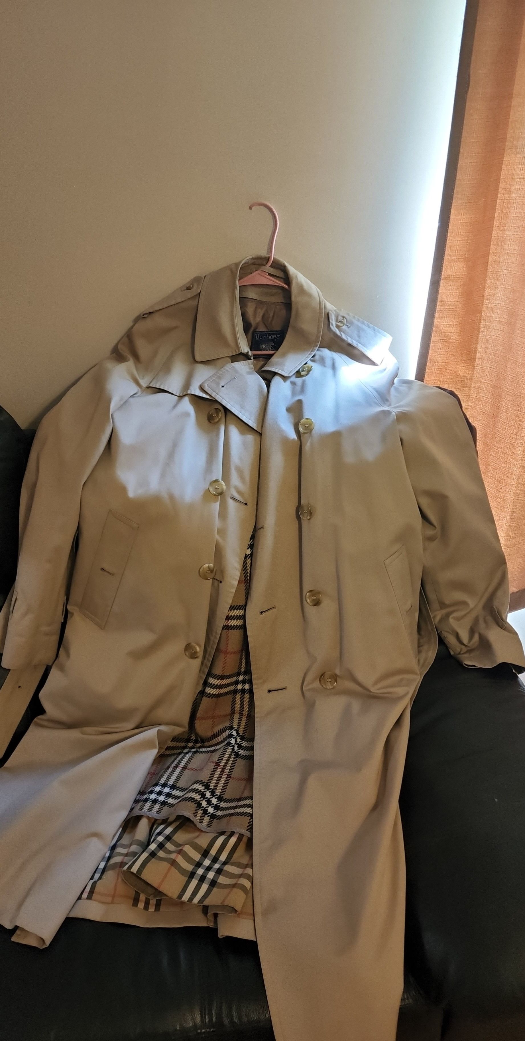 image of Burberry Trench Coat in Khaki, Men's (Size XL)