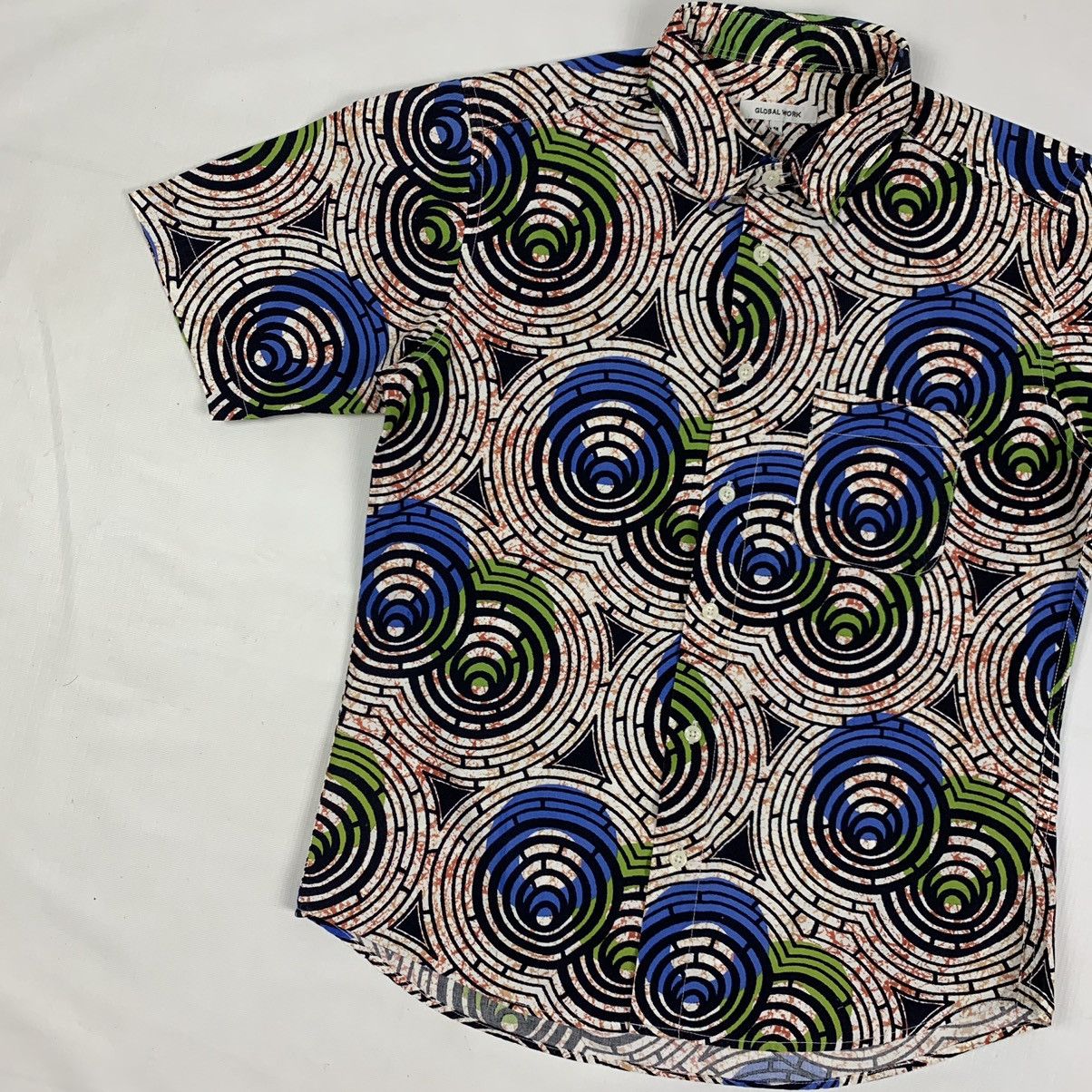 Global Work Vintage Global Work Button Up Shirt Size US M / EU 48-50 / 2 - 2 Thumbnail