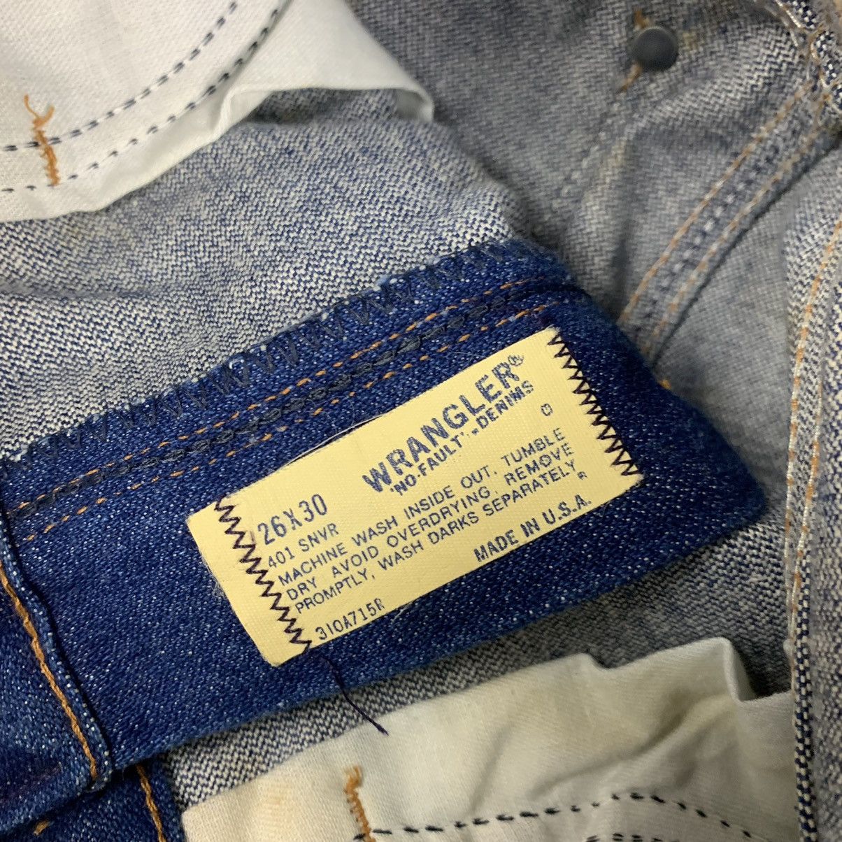 Vintage Vintage Wrangler Boot cut Denim Jeans Pants Size US 26 / EU 42 - 9 Thumbnail