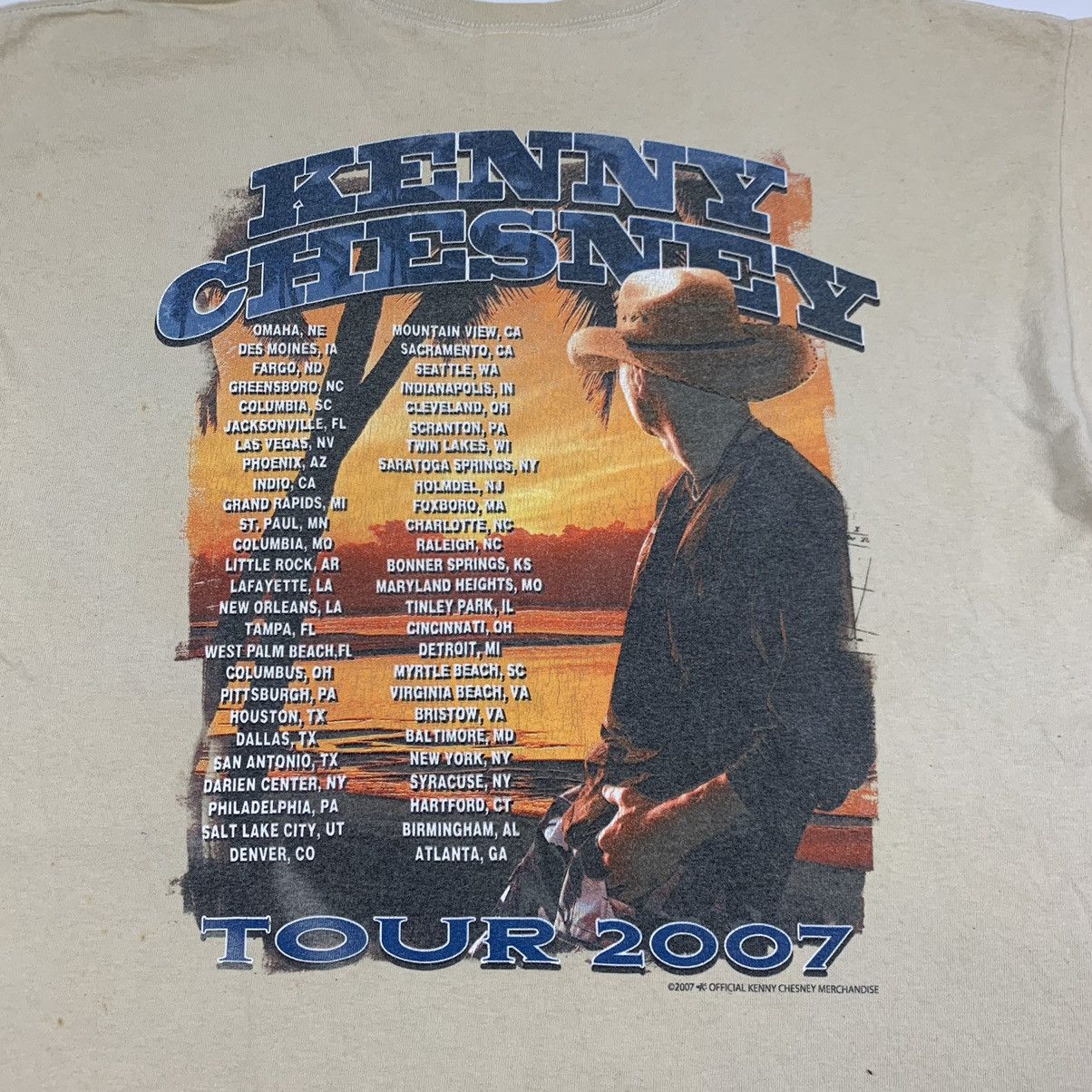 Band Tees Vintage 2007 Kenny Chesney Merchandise Tour Shirt Size US L / EU 52-54 / 3 - 10 Thumbnail