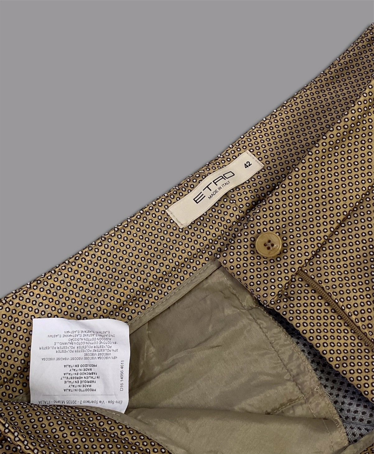 Etro Etro Milano Luxury Pants Size 28" / US 6 / IT 42 - 4 Thumbnail