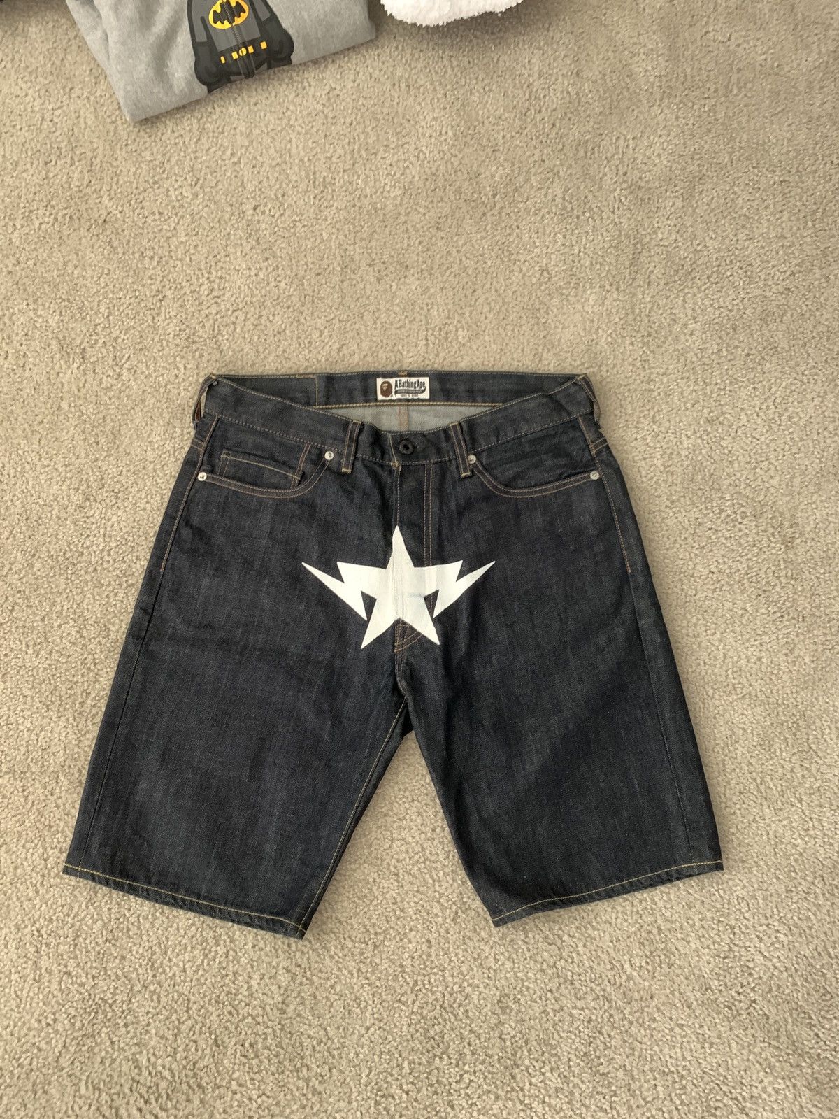 Bape Twinsta denim shorts, size M 80%new , original