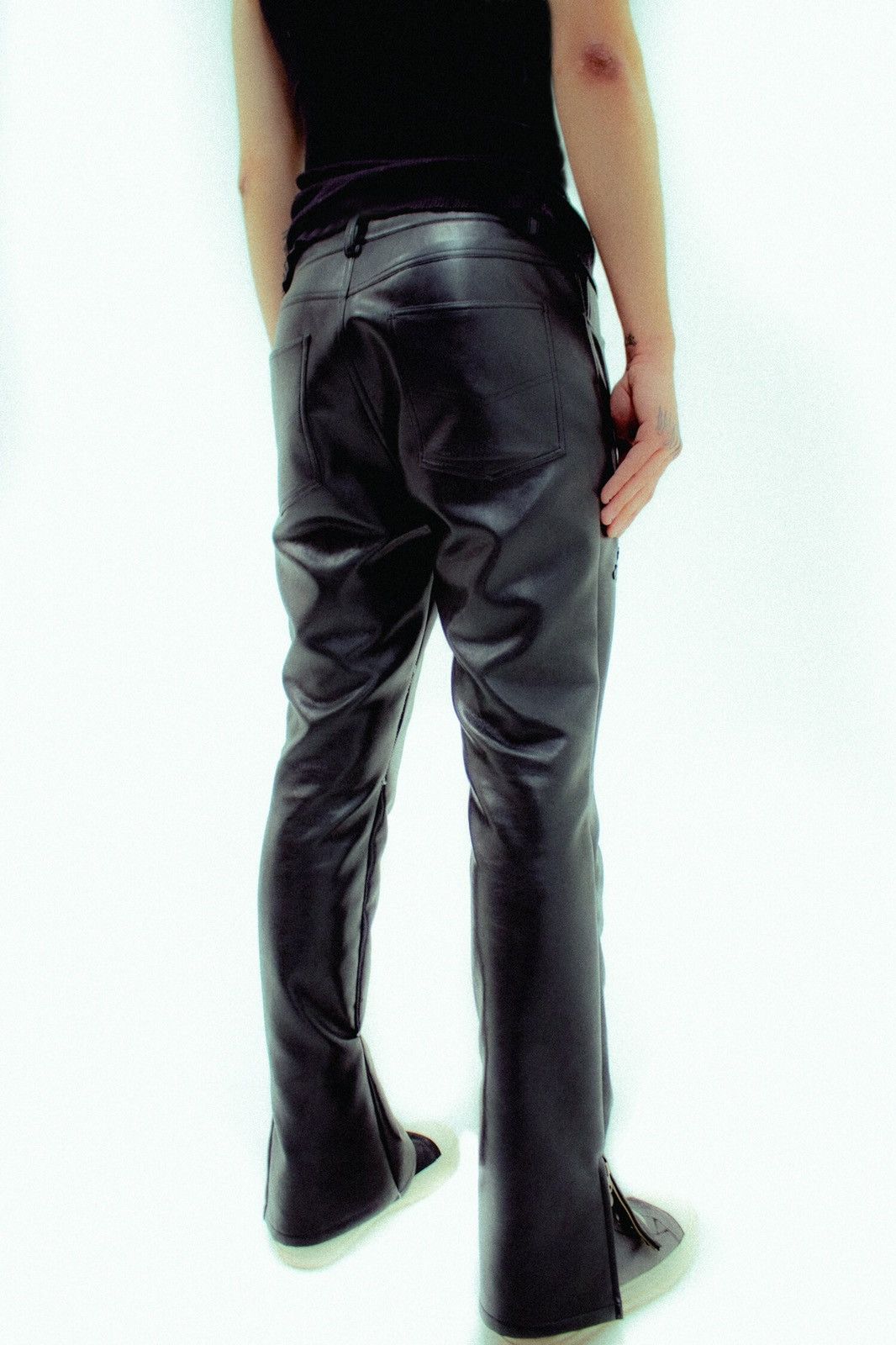 Playboi Carti Kam Vercetti Leather Patch Skull Pants - Playboi Carti Opium Size US 30 / EU 46 - 5 Thumbnail