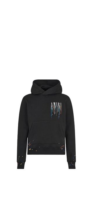 amiri paint drip hoodie