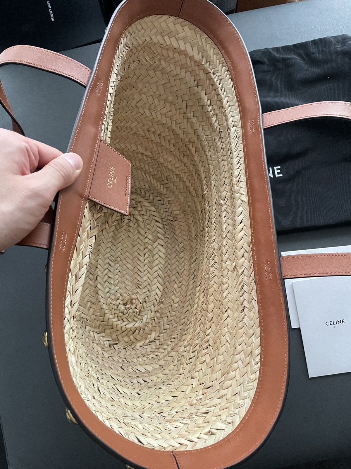 Celine × Hedi Slimane Celine by Hedi Slimane Super Runway Picnic Tote Bag Size ONE SIZE - 10 Thumbnail