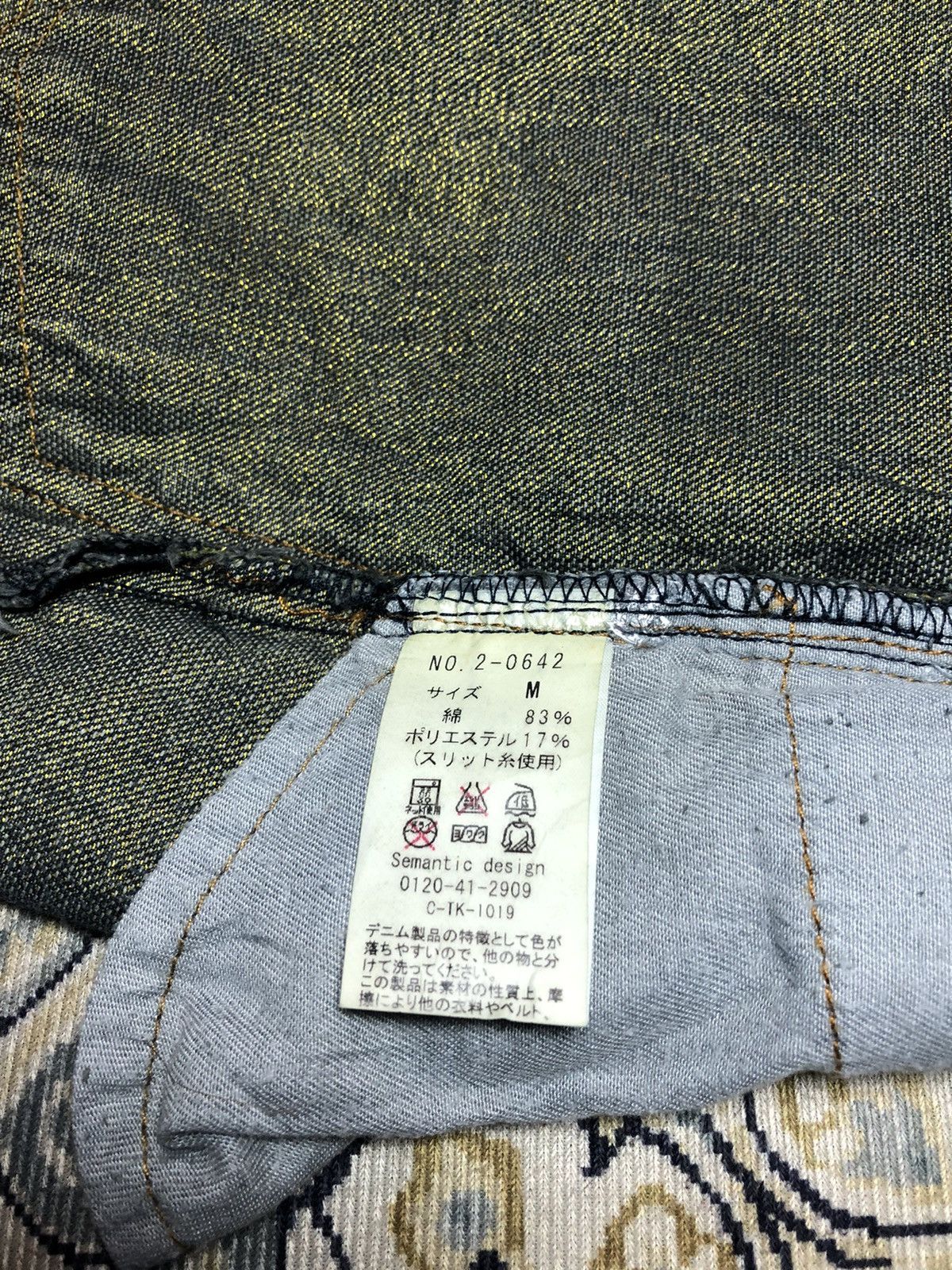 semanticdesign FLARED‼️‼️SEMANTIC DESIGN GOLD THREAD EMBROIDERY DENIM Size US 31 - 5 Thumbnail