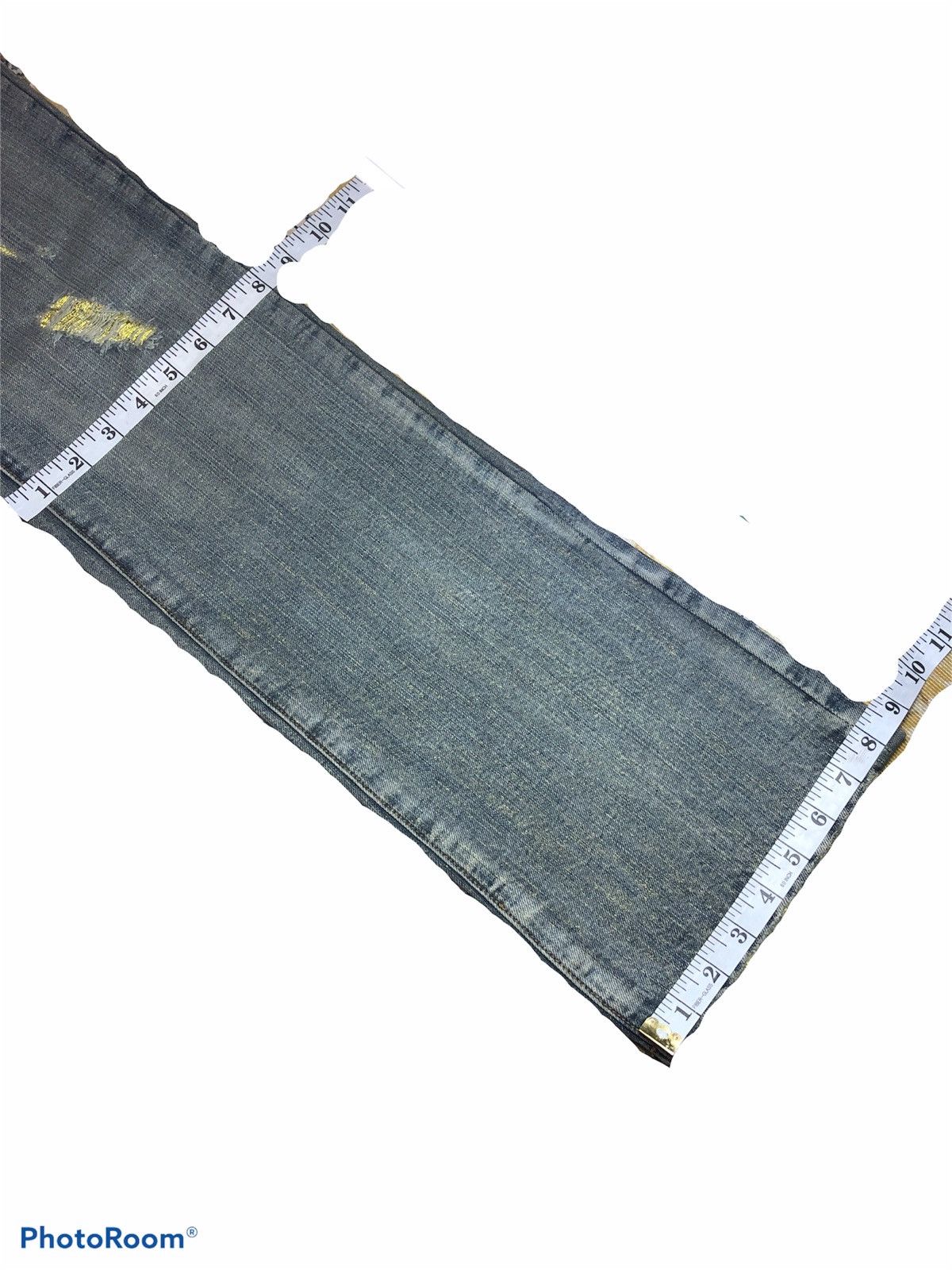 semanticdesign FLARED‼️‼️SEMANTIC DESIGN GOLD THREAD EMBROIDERY DENIM Size US 31 - 10 Thumbnail