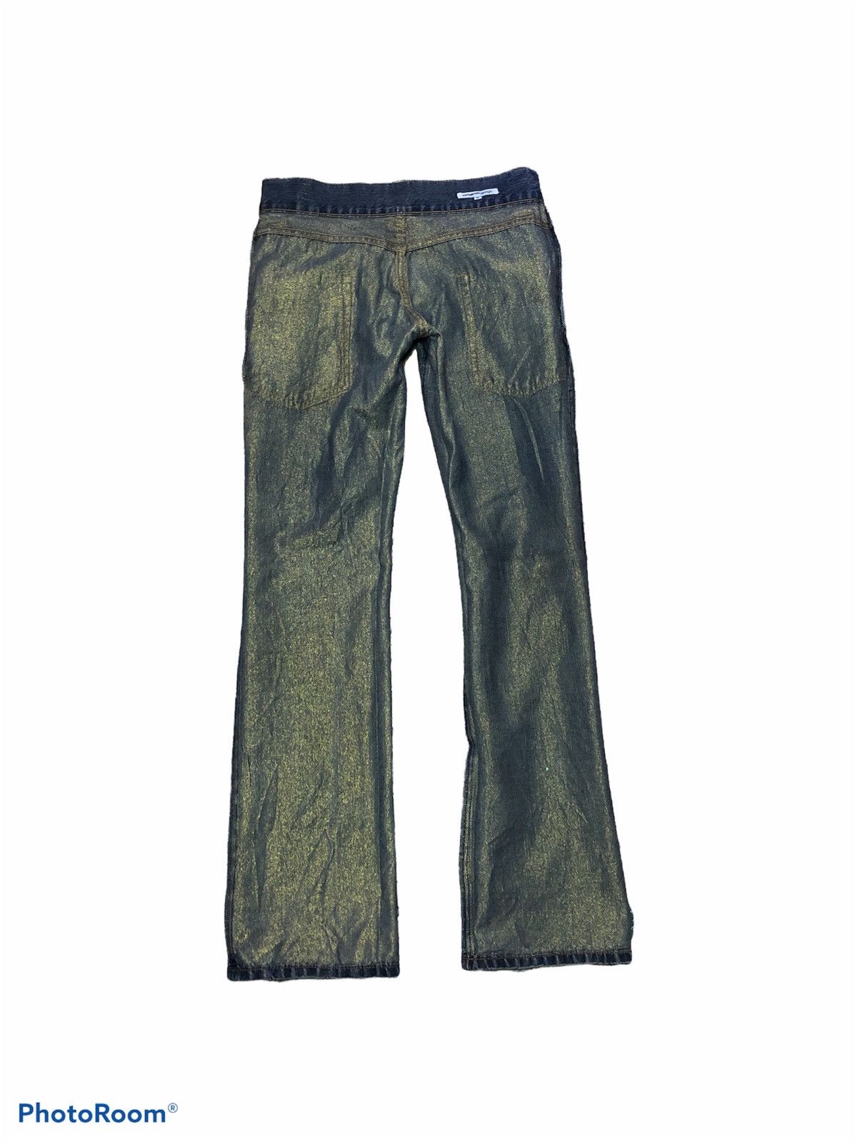 semanticdesign FLARED‼️‼️SEMANTIC DESIGN GOLD THREAD EMBROIDERY DENIM Size US 31 - 4 Thumbnail