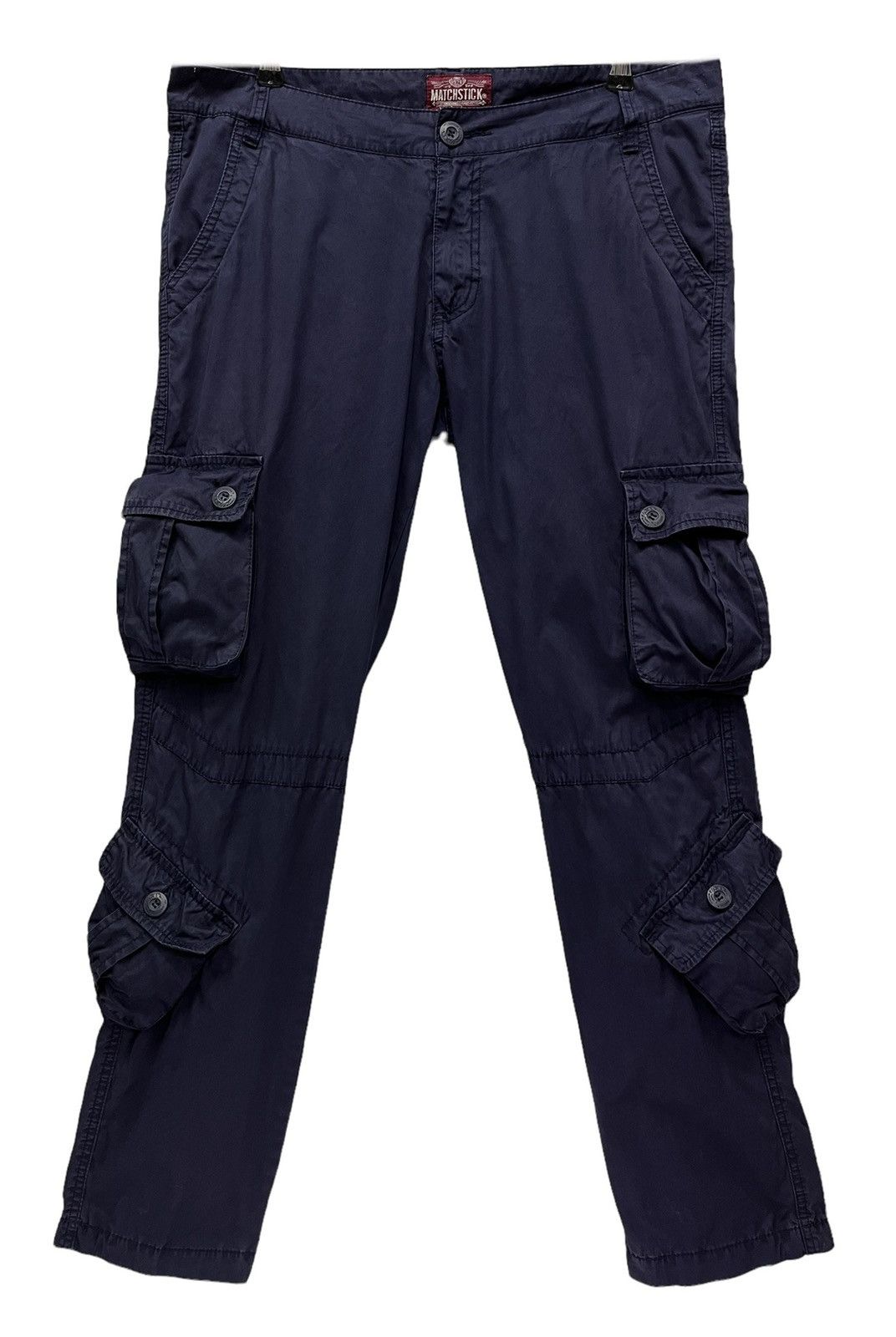 Japanese Brand FYE🔥 MATCHSTICK JAPAN 8 Pocket Slim Fit Cargo Pants Size US 33 - 1 Thumbnail