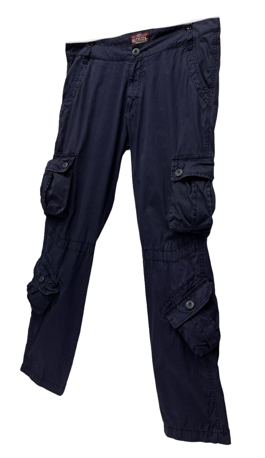 Japanese Brand FYE🔥 MATCHSTICK JAPAN 8 Pocket Slim Fit Cargo Pants Size US 33 - 3 Thumbnail
