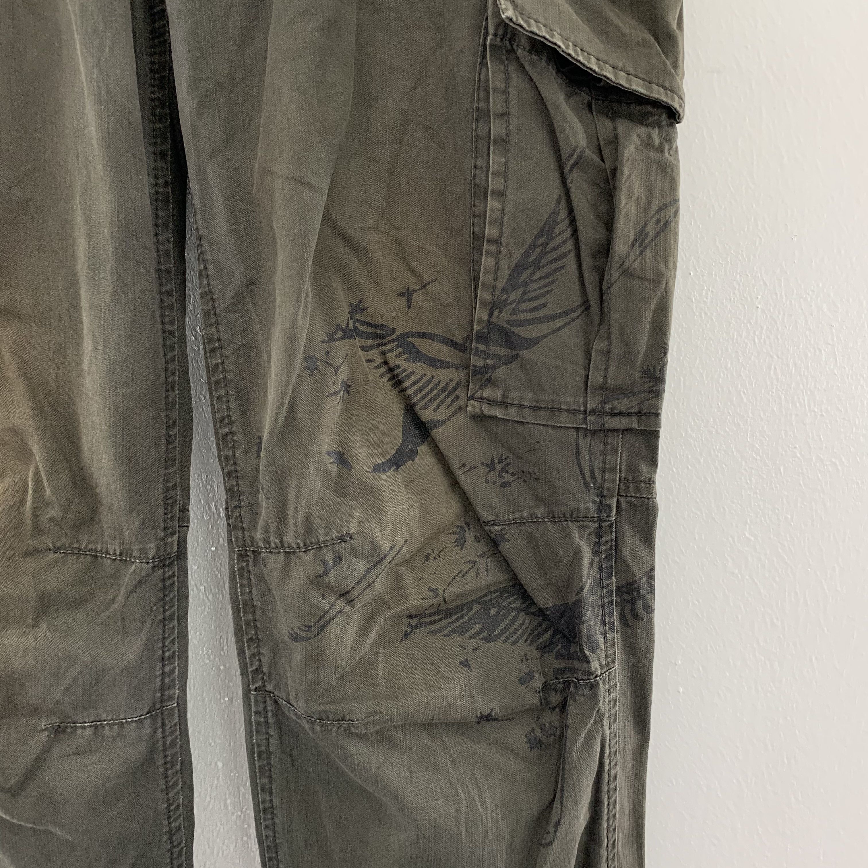 Japanese Brand × Takeo Kikuchi × Vintage Takeo Kikuchi Cargo Pants / Tactical Pants size 31 Size US 31 - 4 Thumbnail