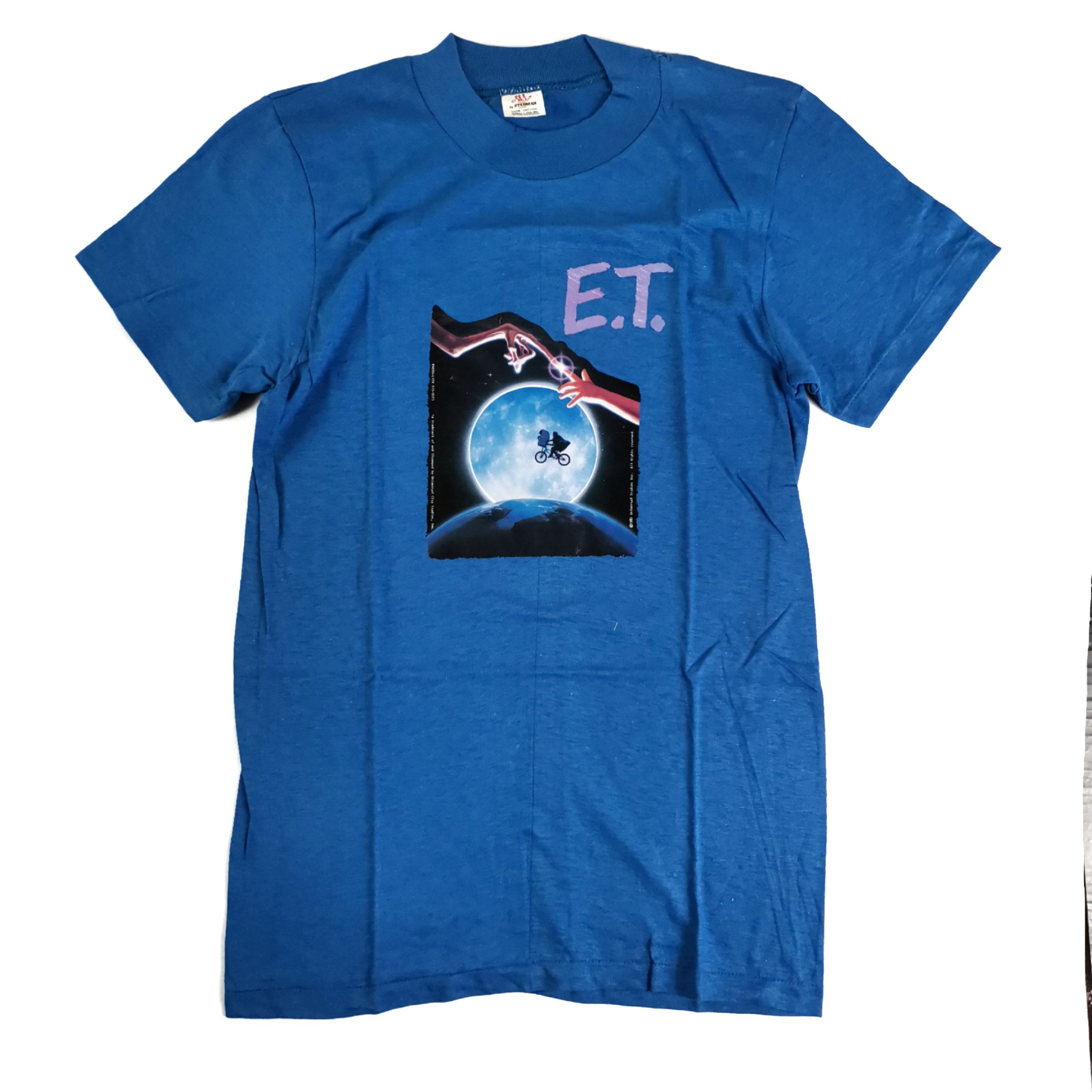 image of Universal Studios Vintage 1982 E.t. The Extra-Terrestrial Deadstock in Blue, Men's (Size Small)