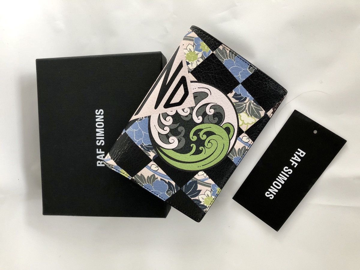 Raf Simons SS15 Floral Print Billfold Wallet | Grailed