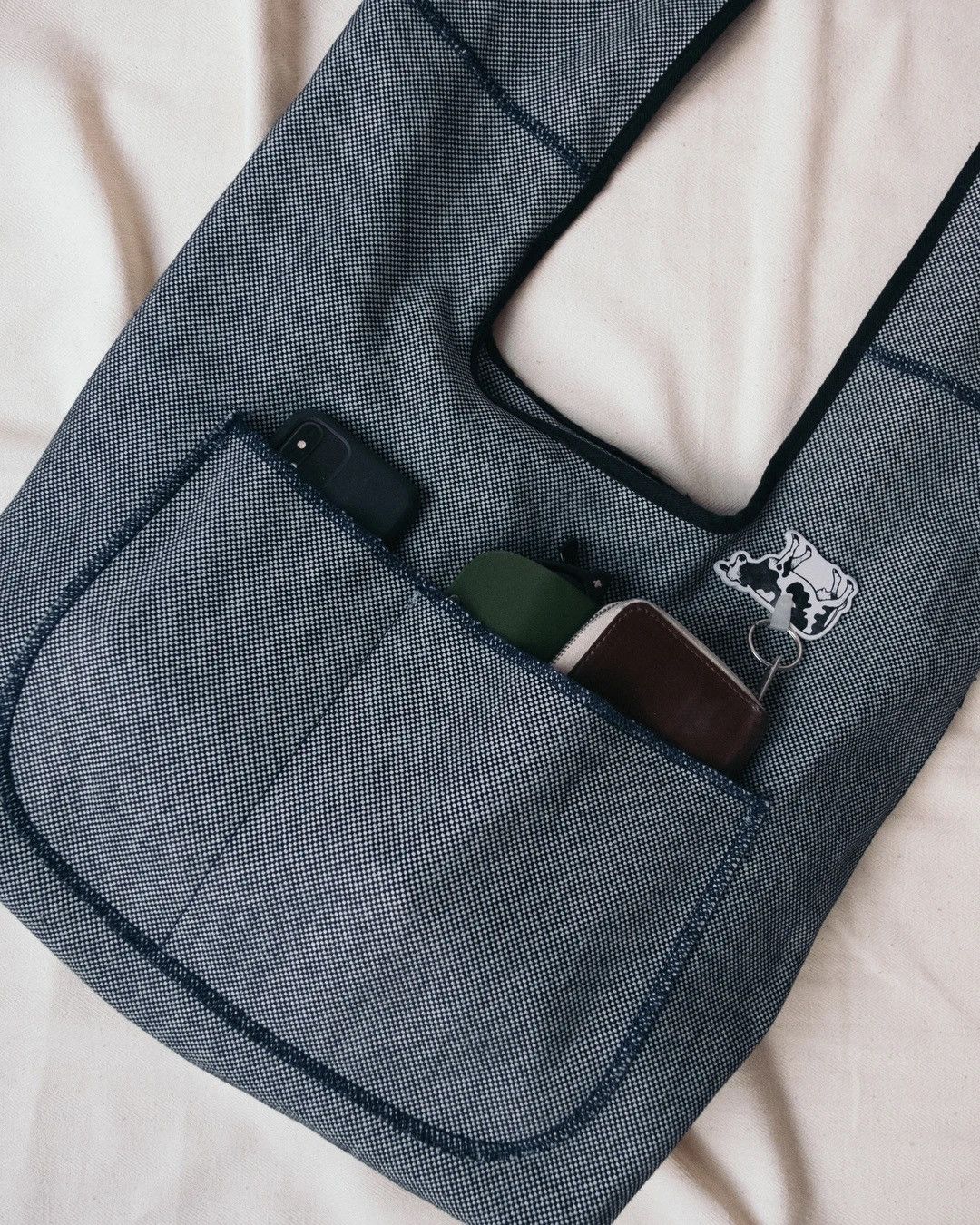 Ground Cover Tsuno Indigo Checkered Bag Size ONE SIZE - 5 Thumbnail