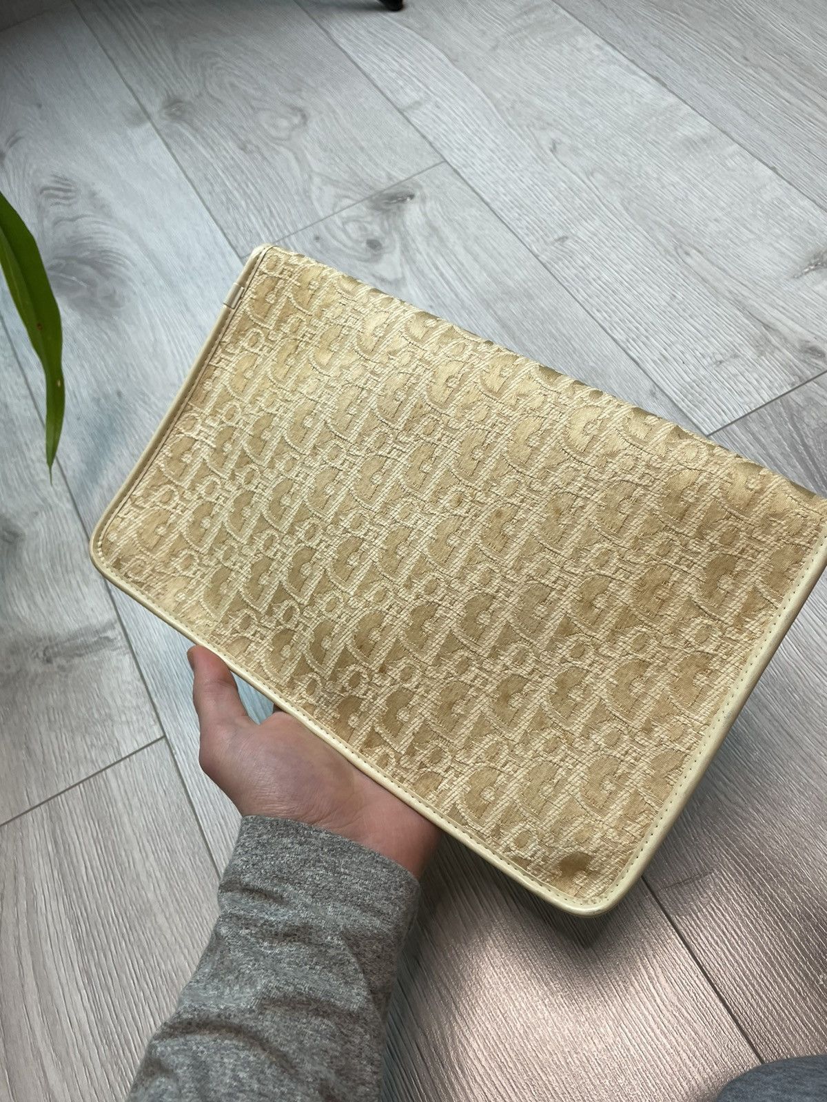 Dior × Vintage 80s Dior Vintage Monogram Clutch Extra Rare Bag Size ONE SIZE - 7 Thumbnail