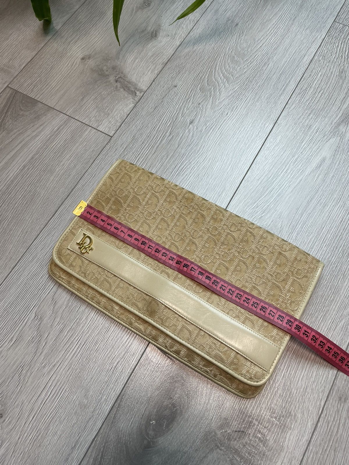 Dior × Vintage 80s Dior Vintage Monogram Clutch Extra Rare Bag Size ONE SIZE - 16 Thumbnail